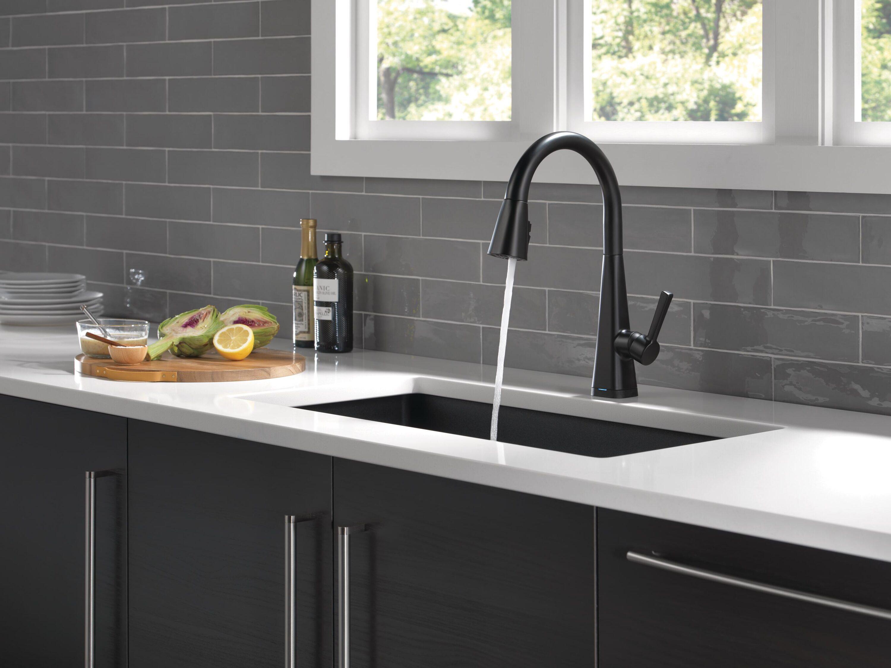 Lenta Pull Down Sprayer Touch Kitchen Sink Faucet, Touch Control Kitchen Faucet