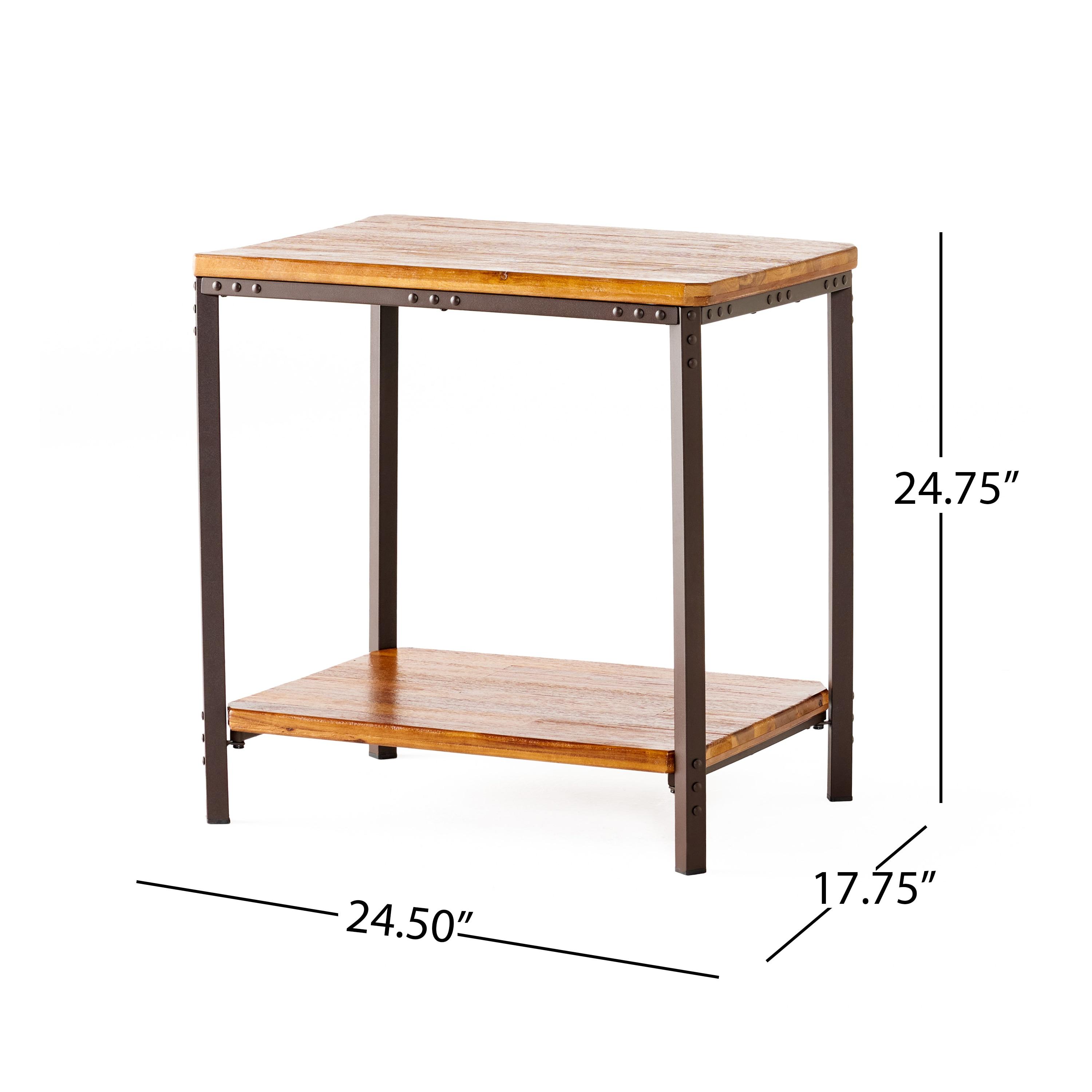 Ronan Rustic End Table - Rustic - Christopher Knight Home