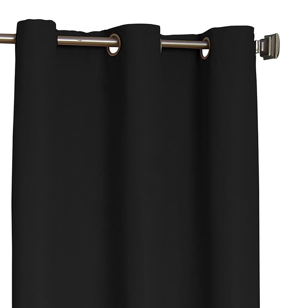 Eclipse Microfiber Blackout Grommet Curtains, Solid Thermaback Window Curtains