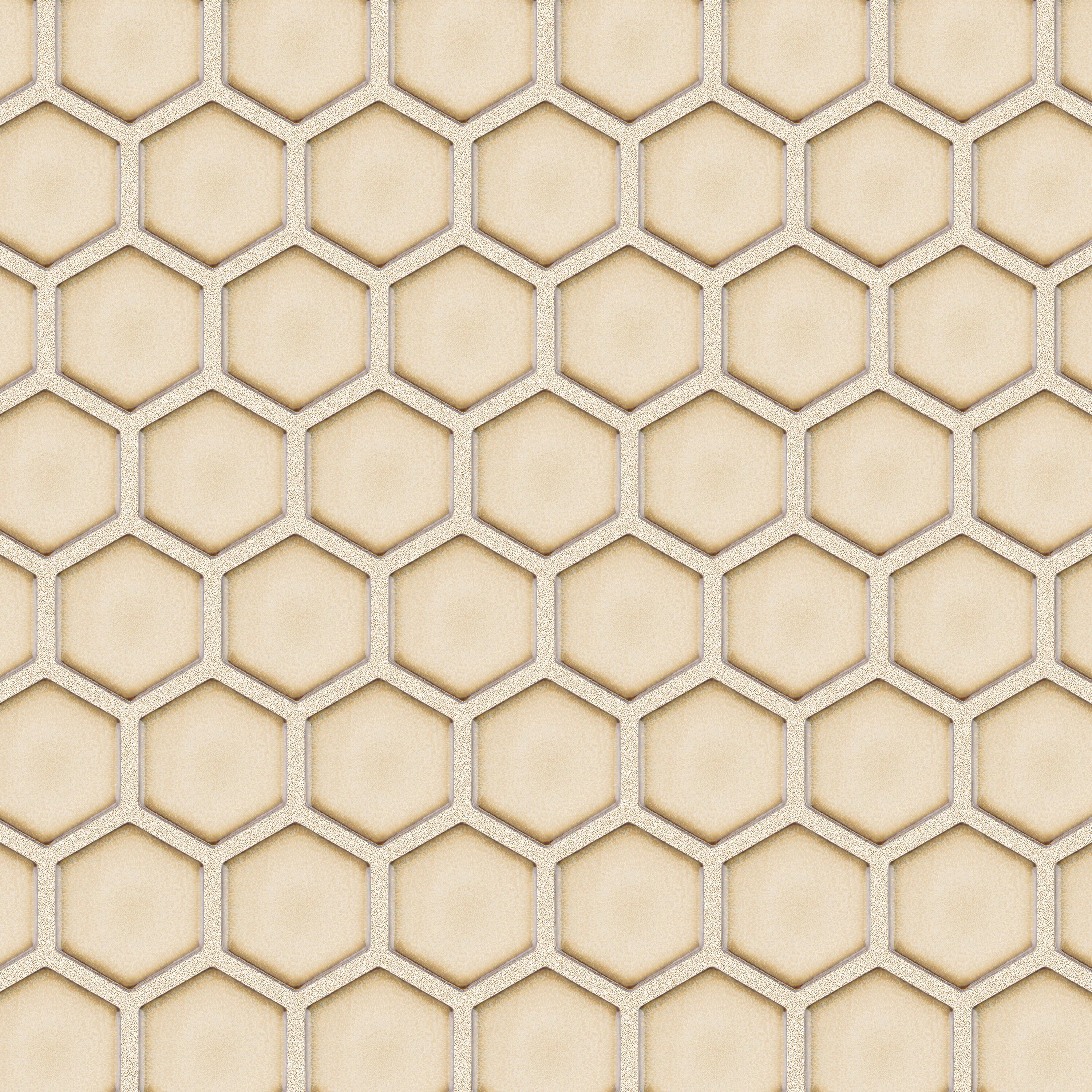 Hudson Due 2" Hex 10-7/8 " x 12-5/8 " Porcelain Mosaic Floor and Wall Tile