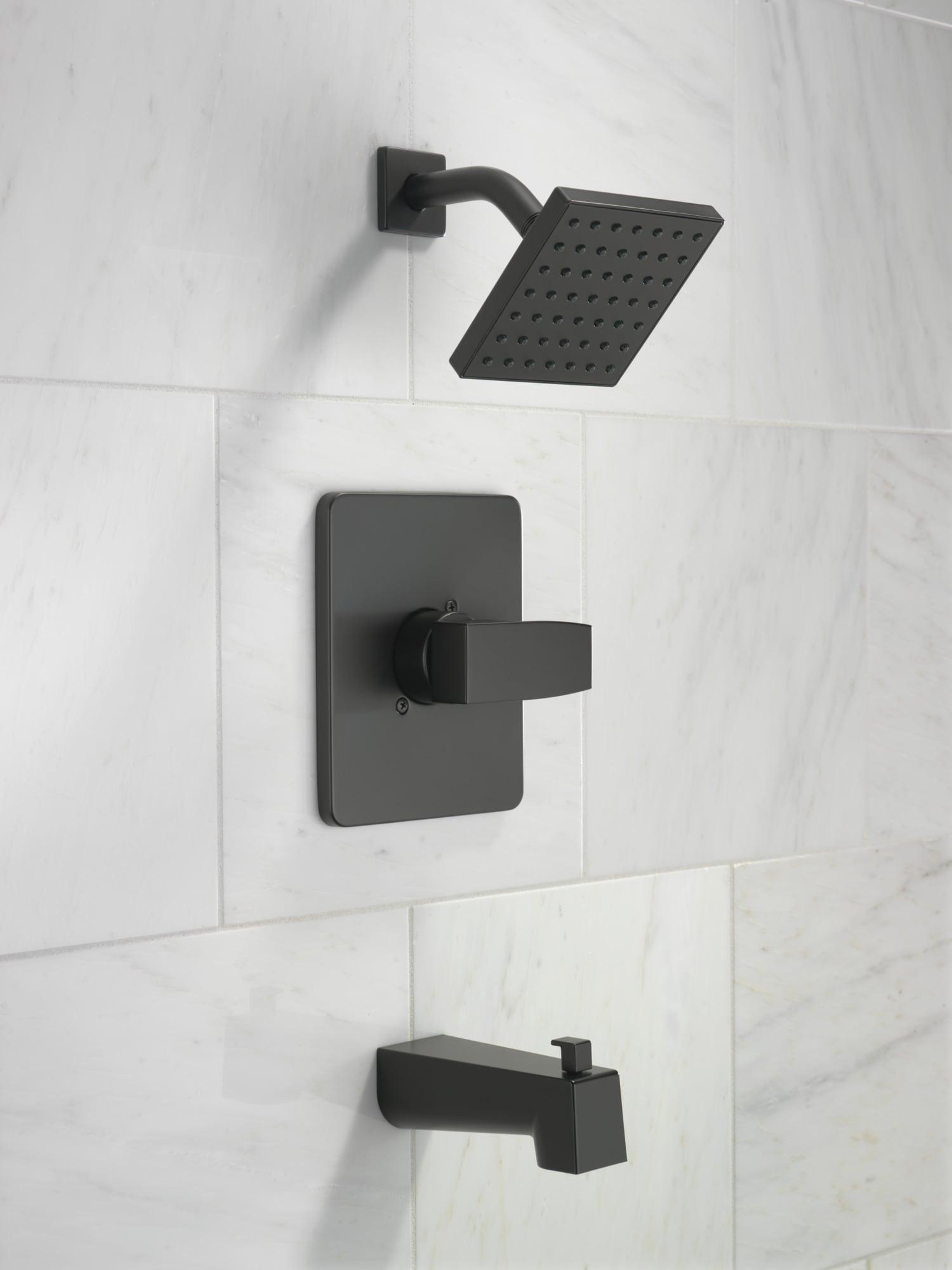 Modern Monitor 14 Series 1-handle Single Function Square Tub & Shower Trim