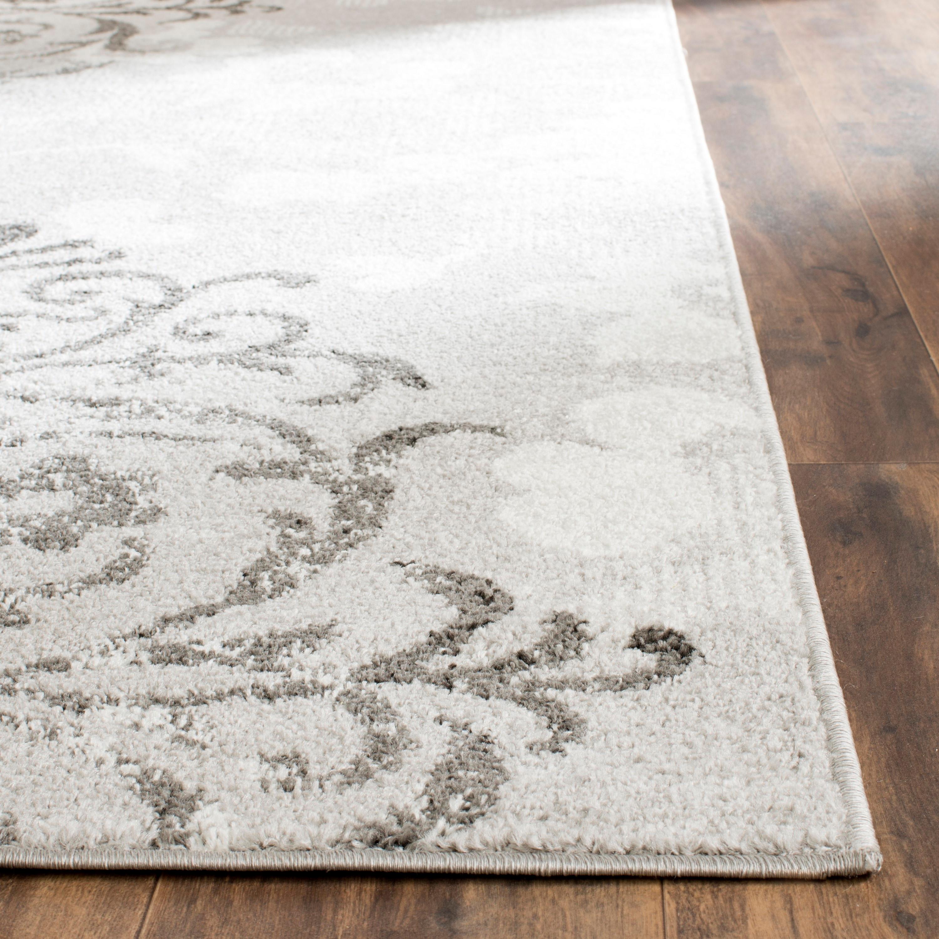 Adirondack ADR114 Machine Made Indoor Area Rug - Silver/Ivory - 10'x10' - Safavieh