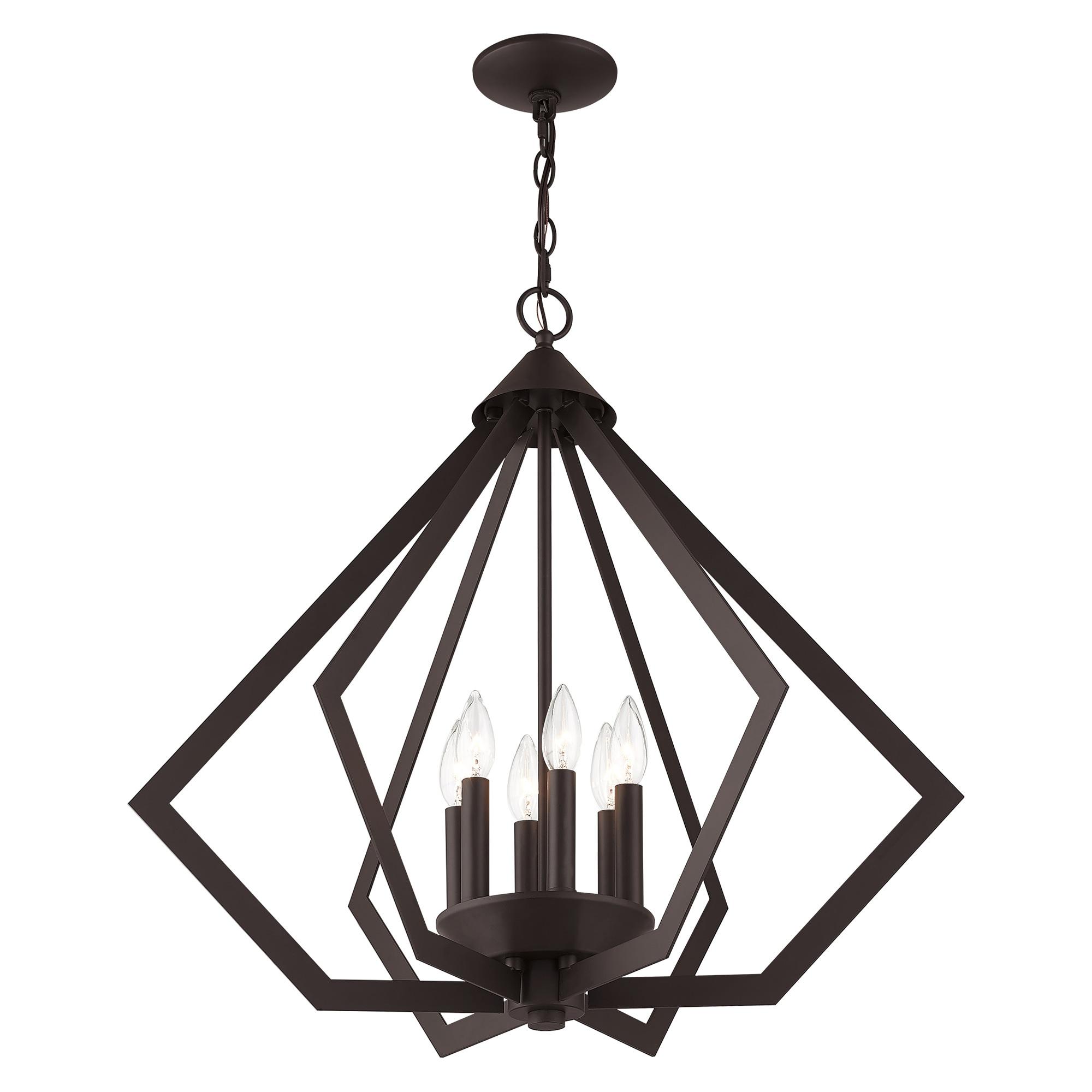 Livex Lighting - Prism - 6 Light Chandelier in Contemporary Style - 26 Inches
