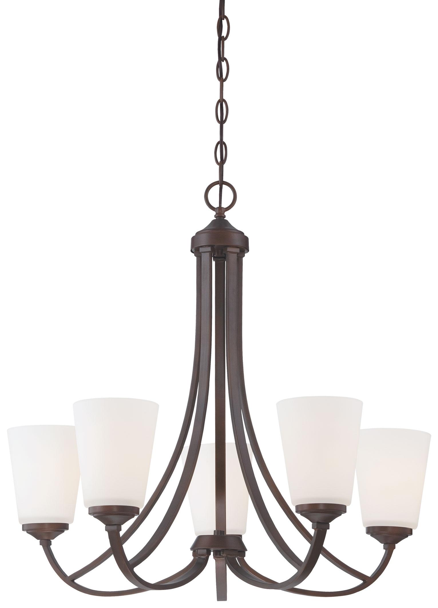 Minka Lavery 4965-284 Overland Park 5 Light Chandelier in Vintage Bronze