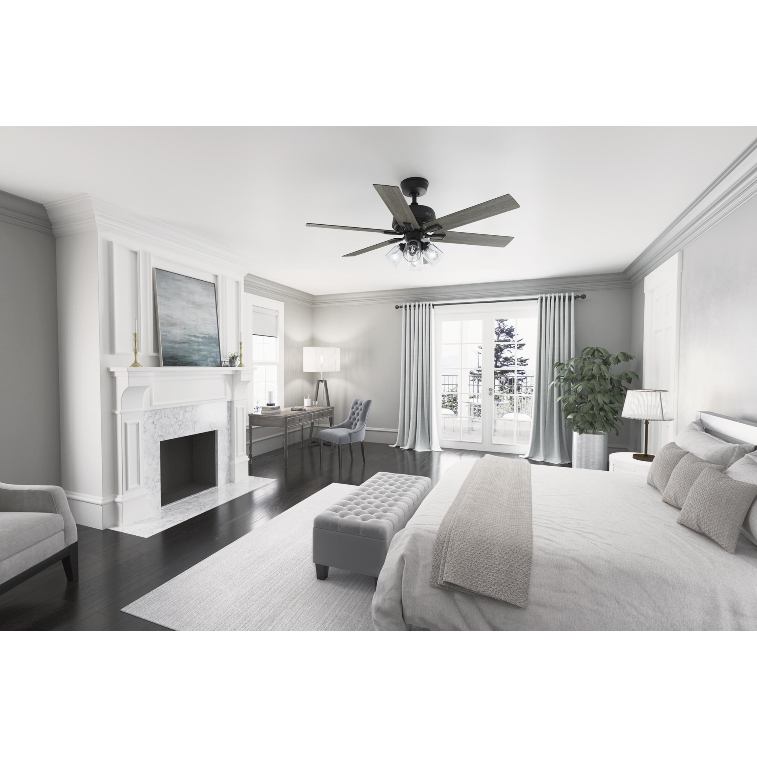 Hunter 52 Inch Fonthill ENERGY STAR® Hunterexpress Ceiling Fan With Lights And Remote