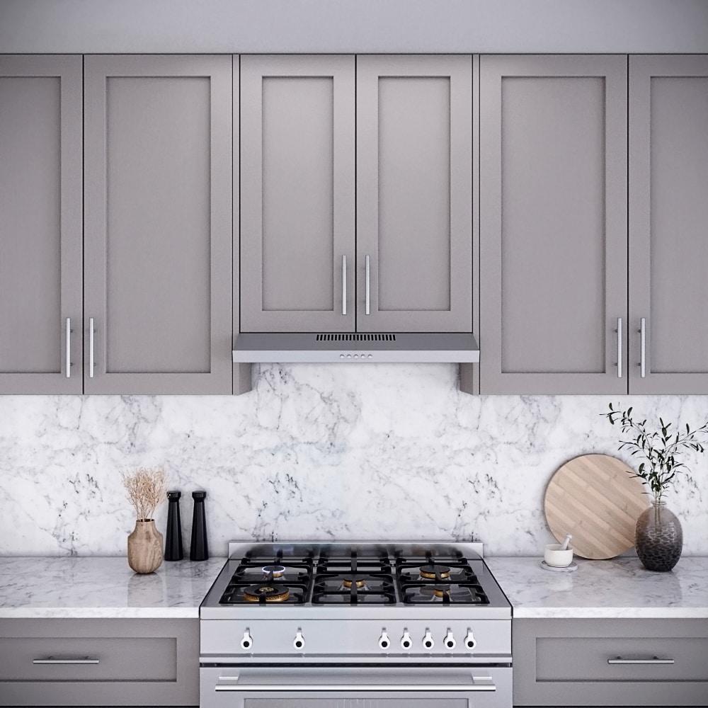 Streamline Bath Streamline Carmine 30" 80 Cubic Feet Per Minute Ducted Under Cabinet Range Hood with Mesh Filter and Light Included