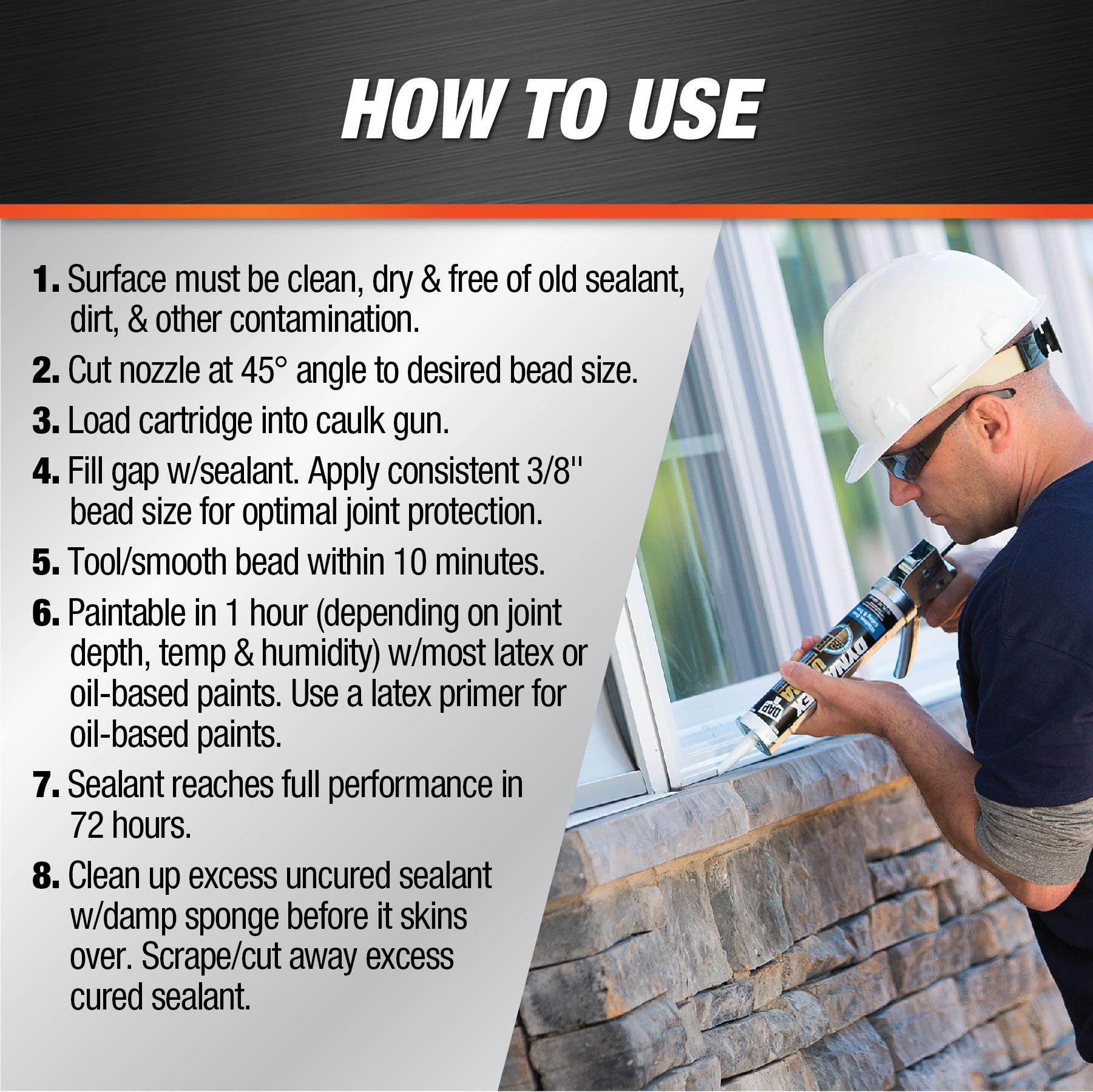Dynaflex Ultra Advanced Exterior Sealant, Light Gray, 10.1 OZ 7079818219