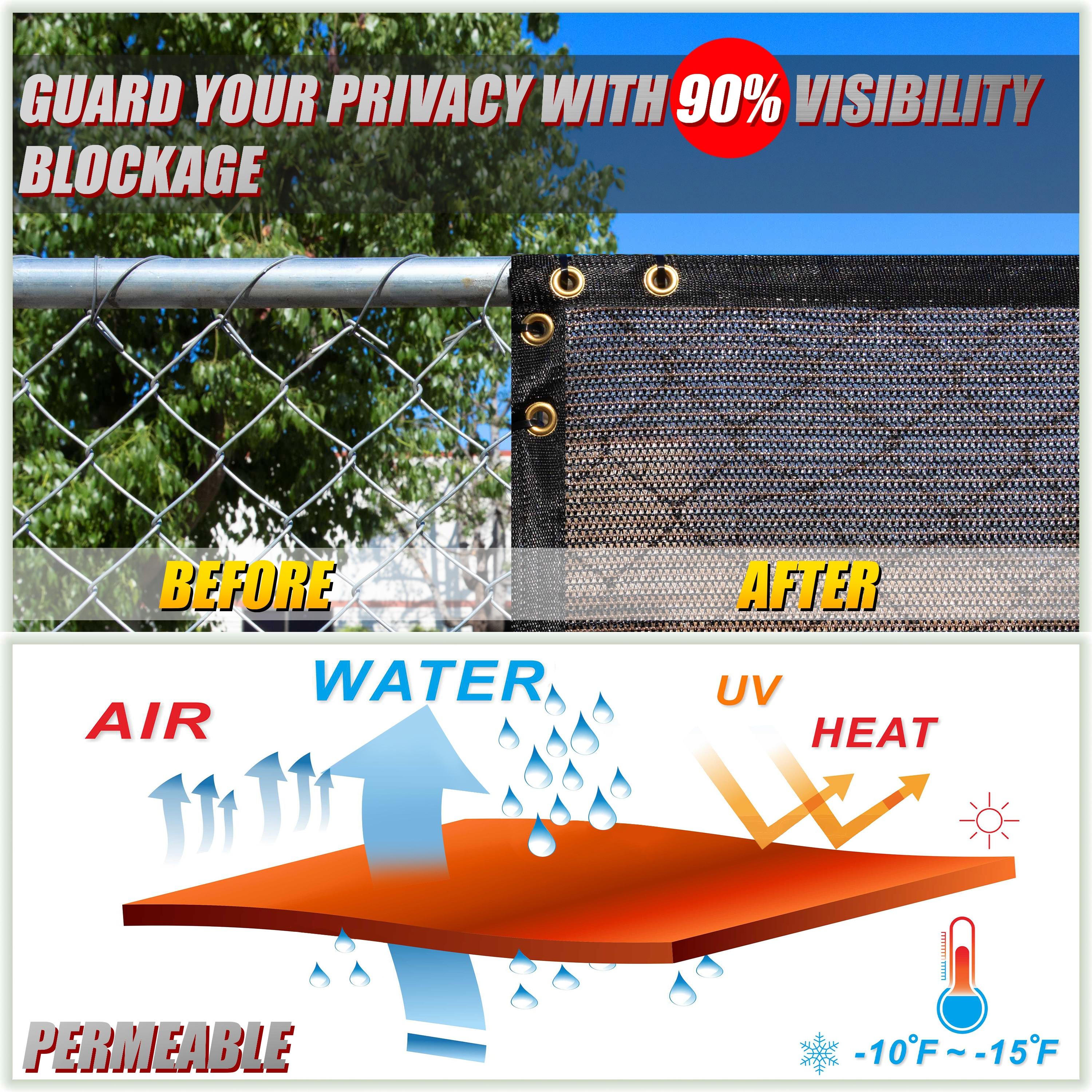 ColourTree Colour Tree Privacy Screen & Windscreen Fabric Cover – Durable Outdoor Fence Protection, UV-Resistant, Easy Installation