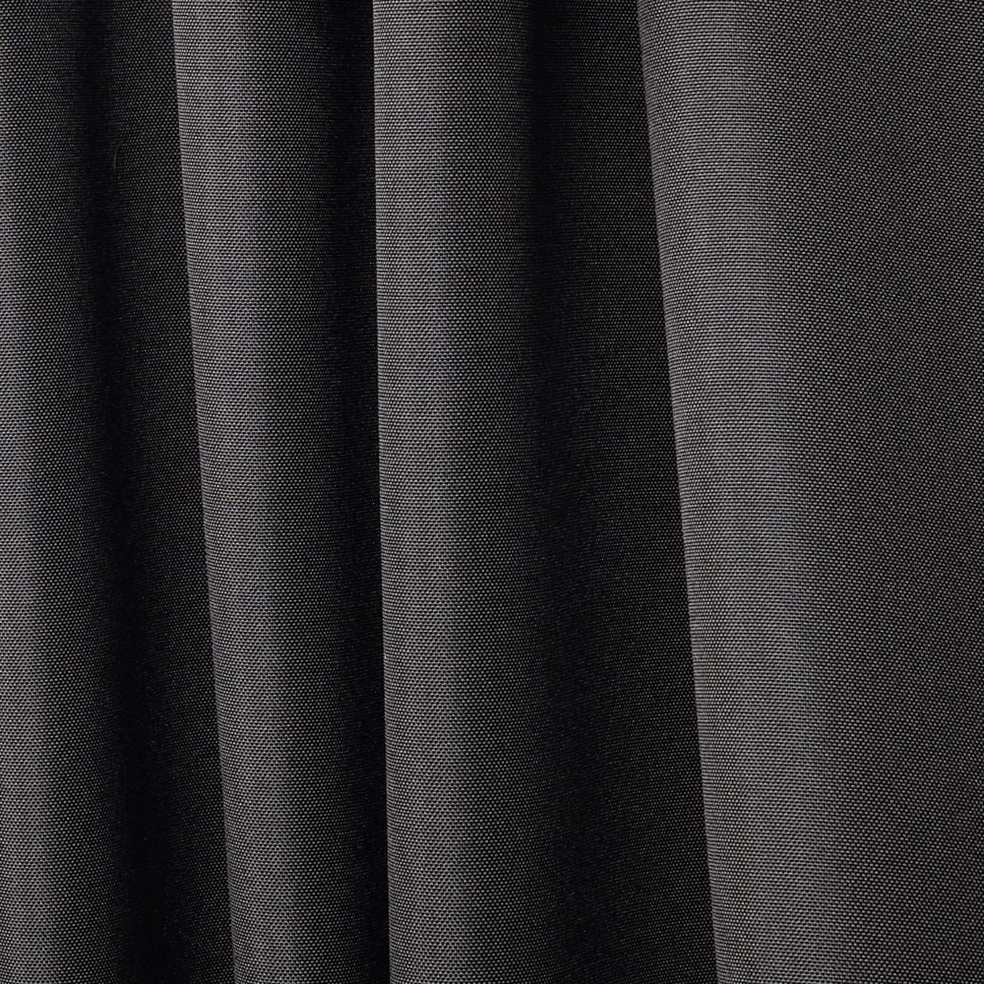 TOWN & COUNTRY BASICS Cabana Solid Heavyweight Indoor Outdoor Curtains, Light Filtering Opacity with Grommet Top, Water Repellent, 2-Pack Set, 54"x108", Charcoal