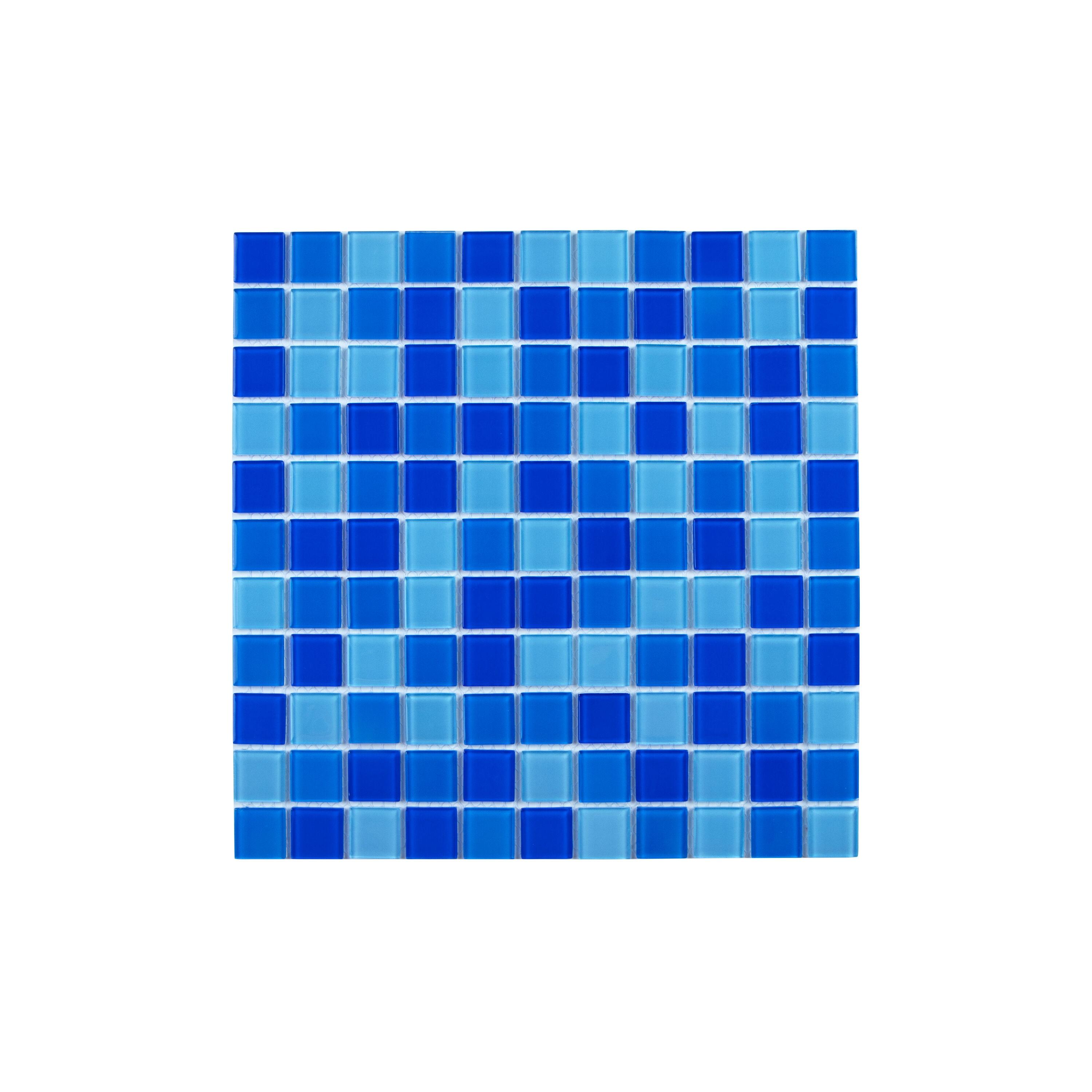 WS Tiles® 1" x 1" Straight Edge Glass Mosaic Tile
