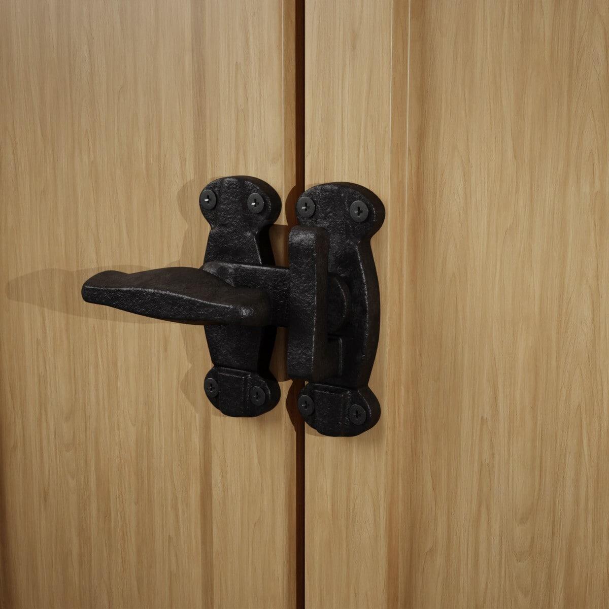 Cabinet Door Hand Forged Iron Latch