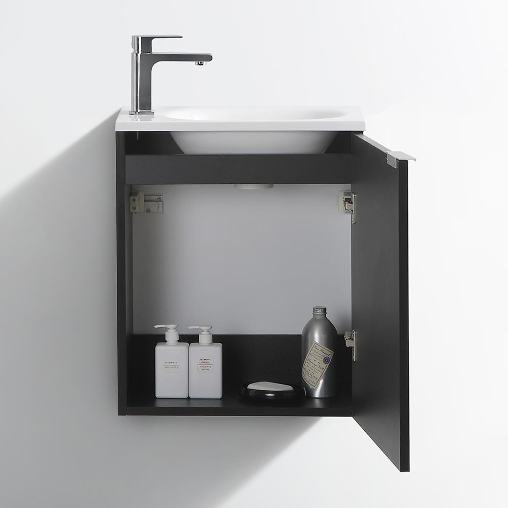 Valencia 20" Wall Mount Single Sink Bathroom Vanity with Top and Sink (Faucet Not Included)