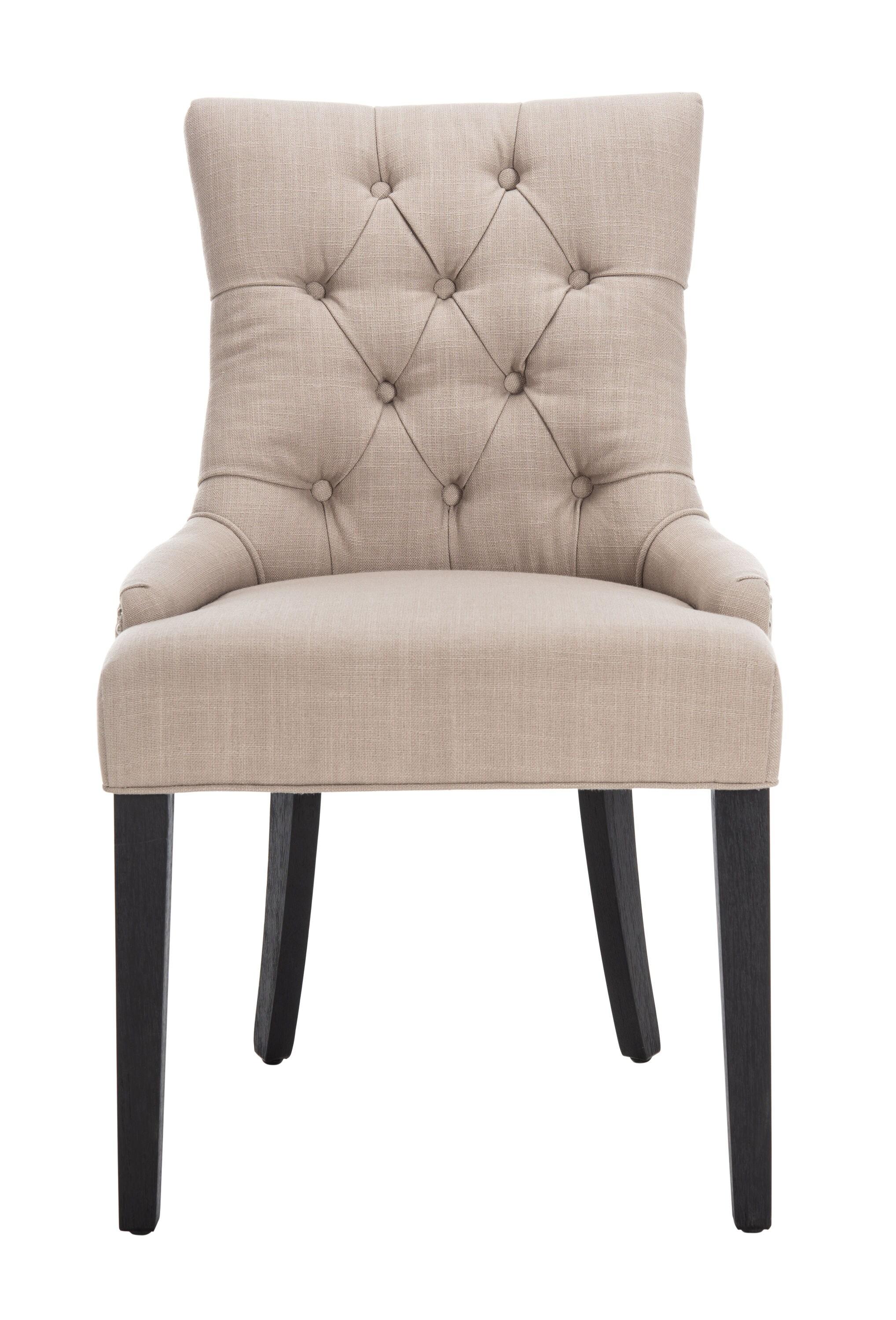 Abby 19''H Tufted Side Chairs (Set of 2) - True Taupe - Safavieh.