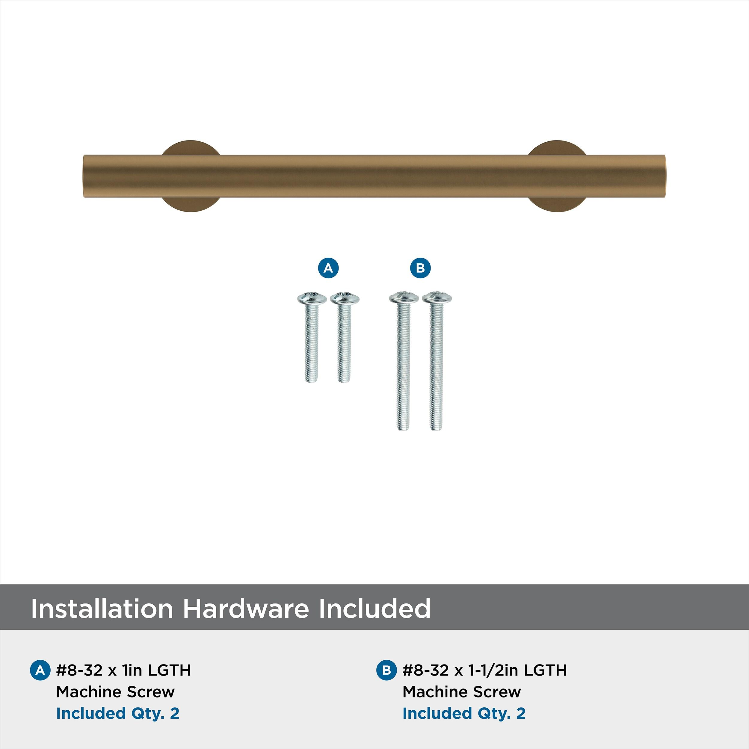 Amerock Radius 3-3/4 inch (96mm) Center-to-Center Champagne Bronze Cabinet Pull