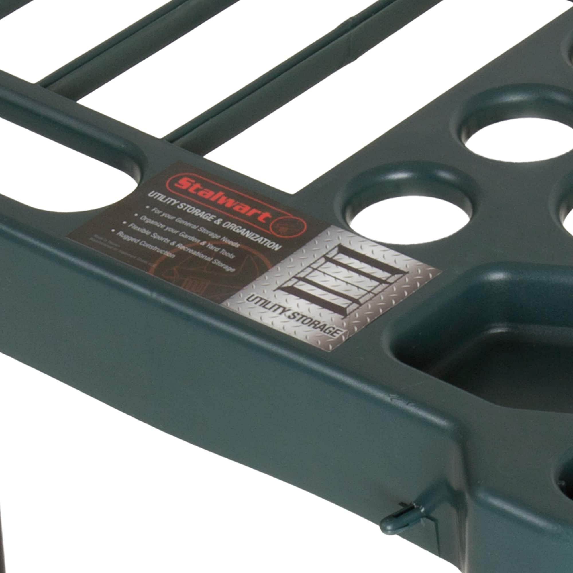 Fleming Supply Compact Utility Garden Tool Storage Rack – 23" x 12.5" x 24"