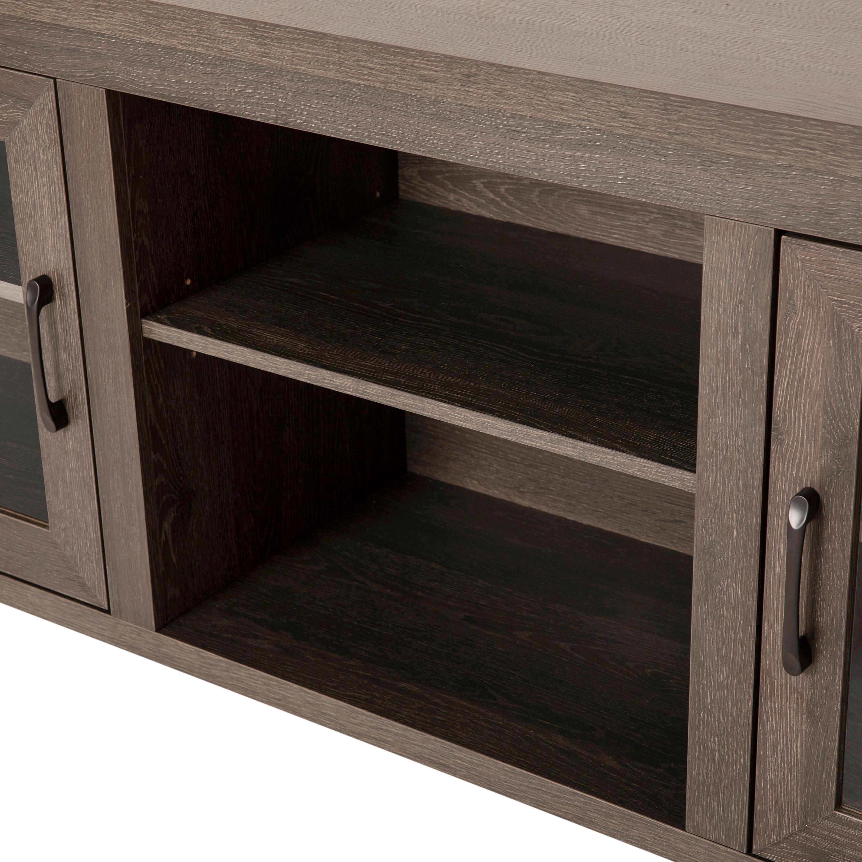Flash Furniture Hatteras Classic TV Stand for up to 80" TVs with Glass Fronted Doors