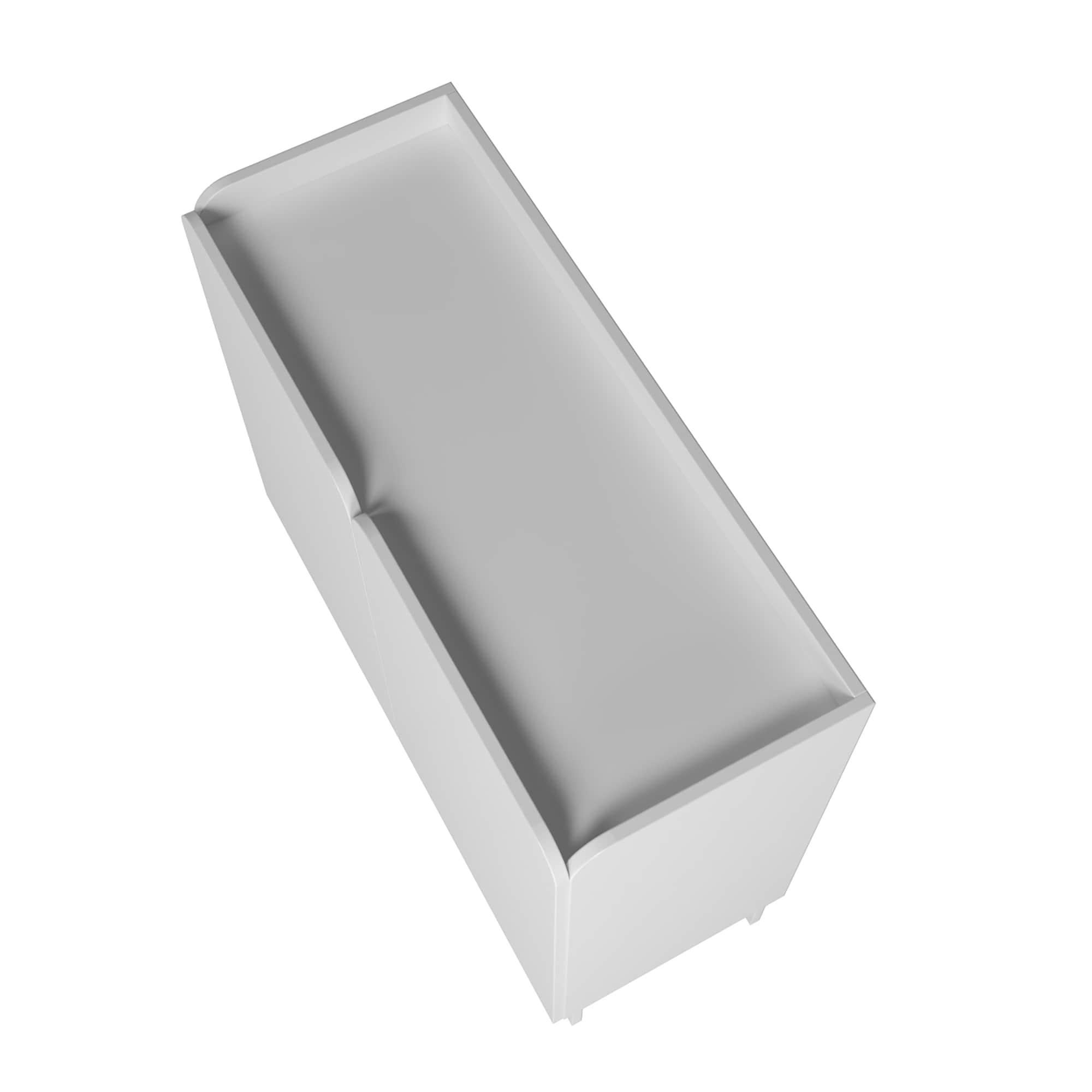 Manhattan Comfort Bogardus Mid - Century Modern 4 Shelf Accent Cabinet White: Painted Particle Board, Fixed Shelves, Anti-Tip Hardware