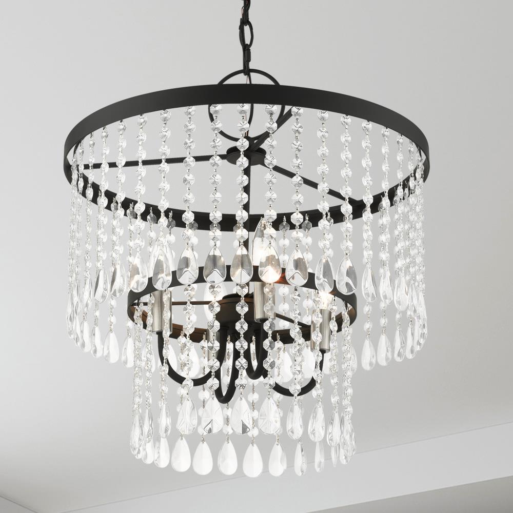 Livex Lighting Elizabeth 4 - Light Pendant in  Black
