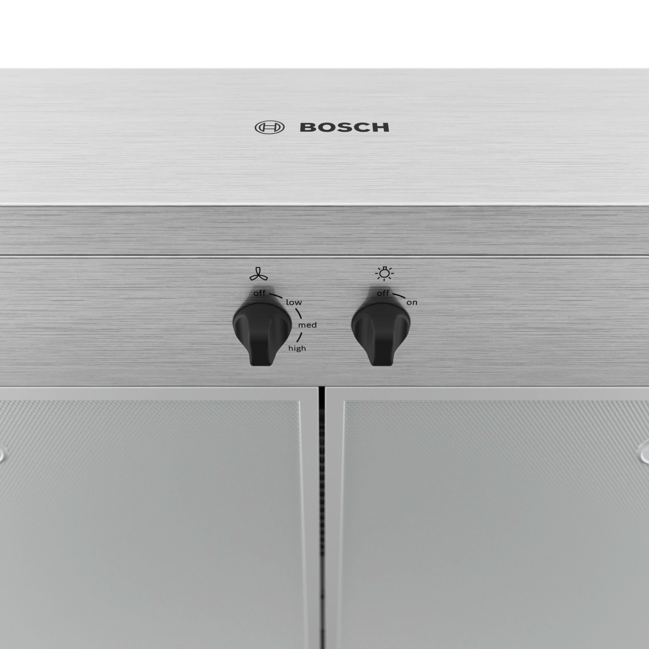 Bosch 30 inch Convertible 260-CFM Stainless Steel Under Cabinet Range Hood