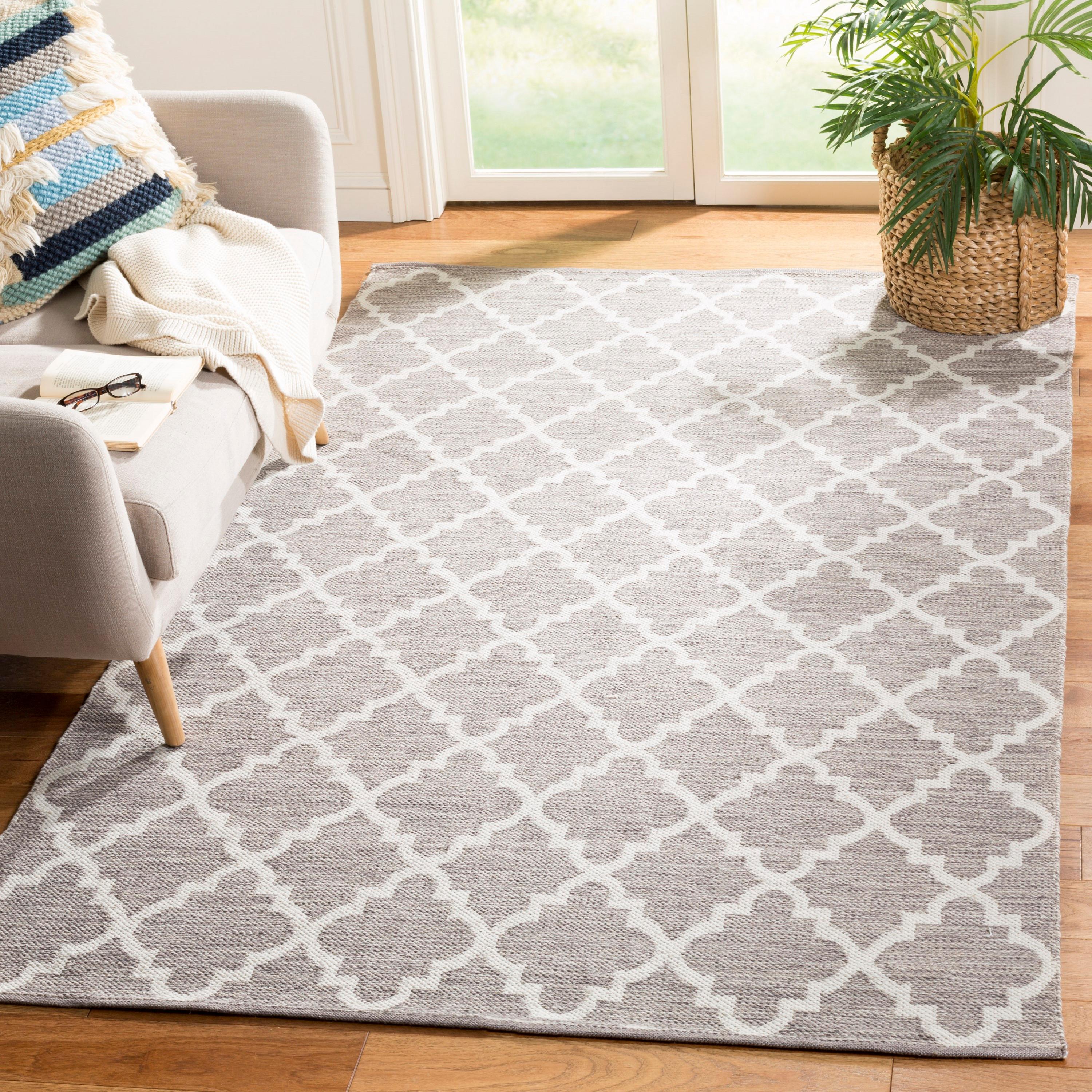 Montauk MTK810 Hand Woven Indoor Area Rug - Grey/Ivory - 6'x6' - Safavieh.
