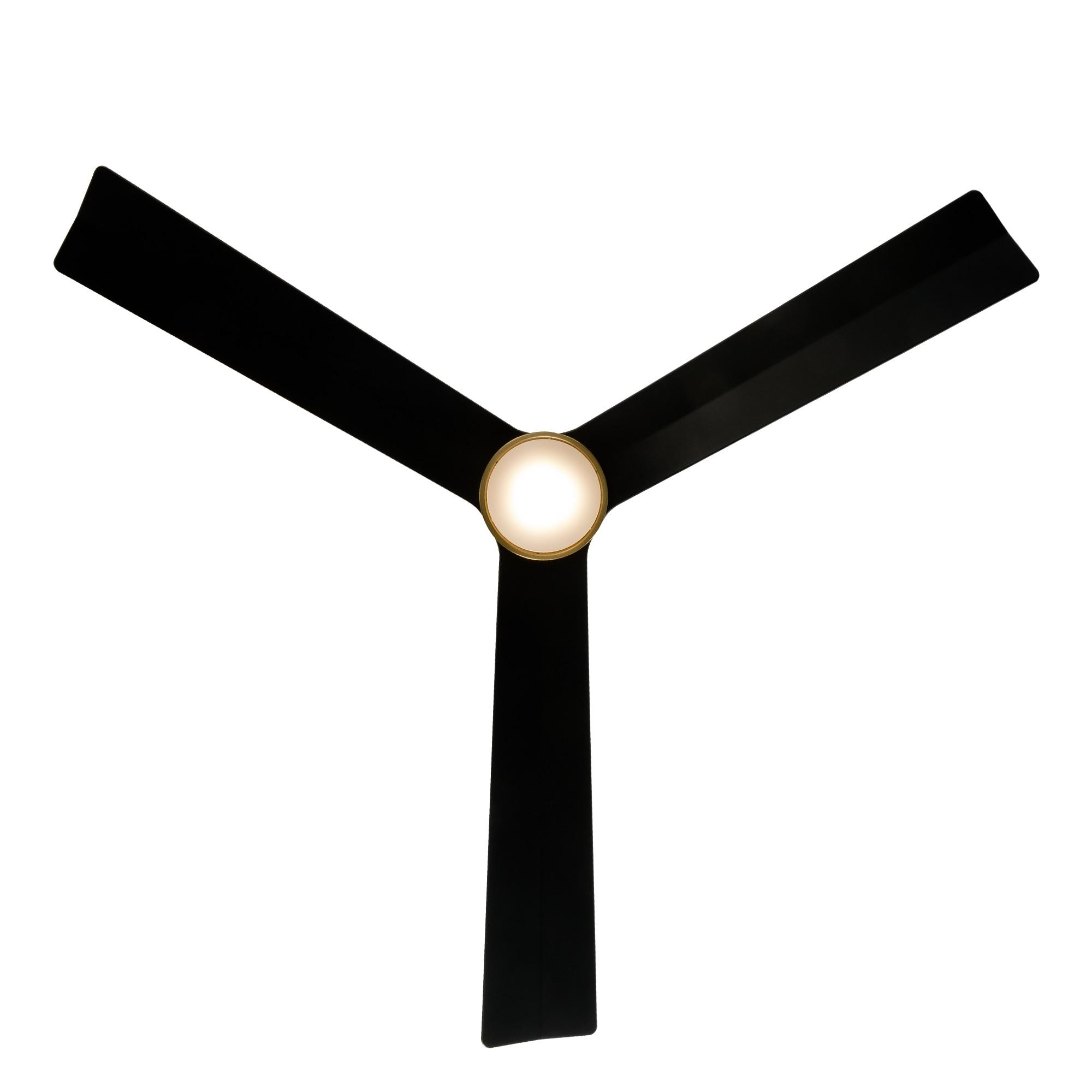 52" Smart Home Compatible 3 Blade Smart Ceiling Fan with Remote