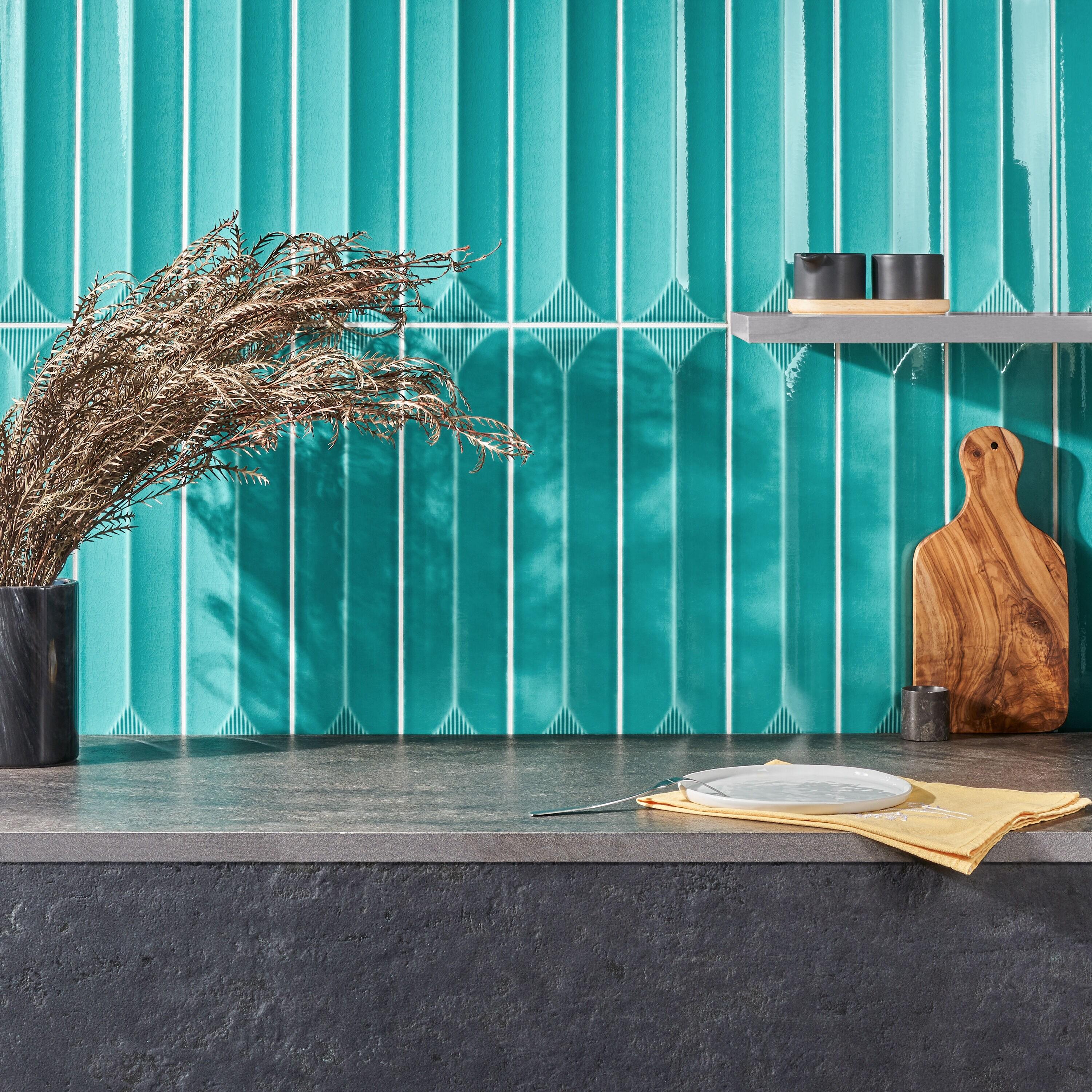 Radiant Inflex 4.43'' W x 17.62'' L Crackled Ceramic Subway Wall Tile (6.53 Sq. Ft. / Case)