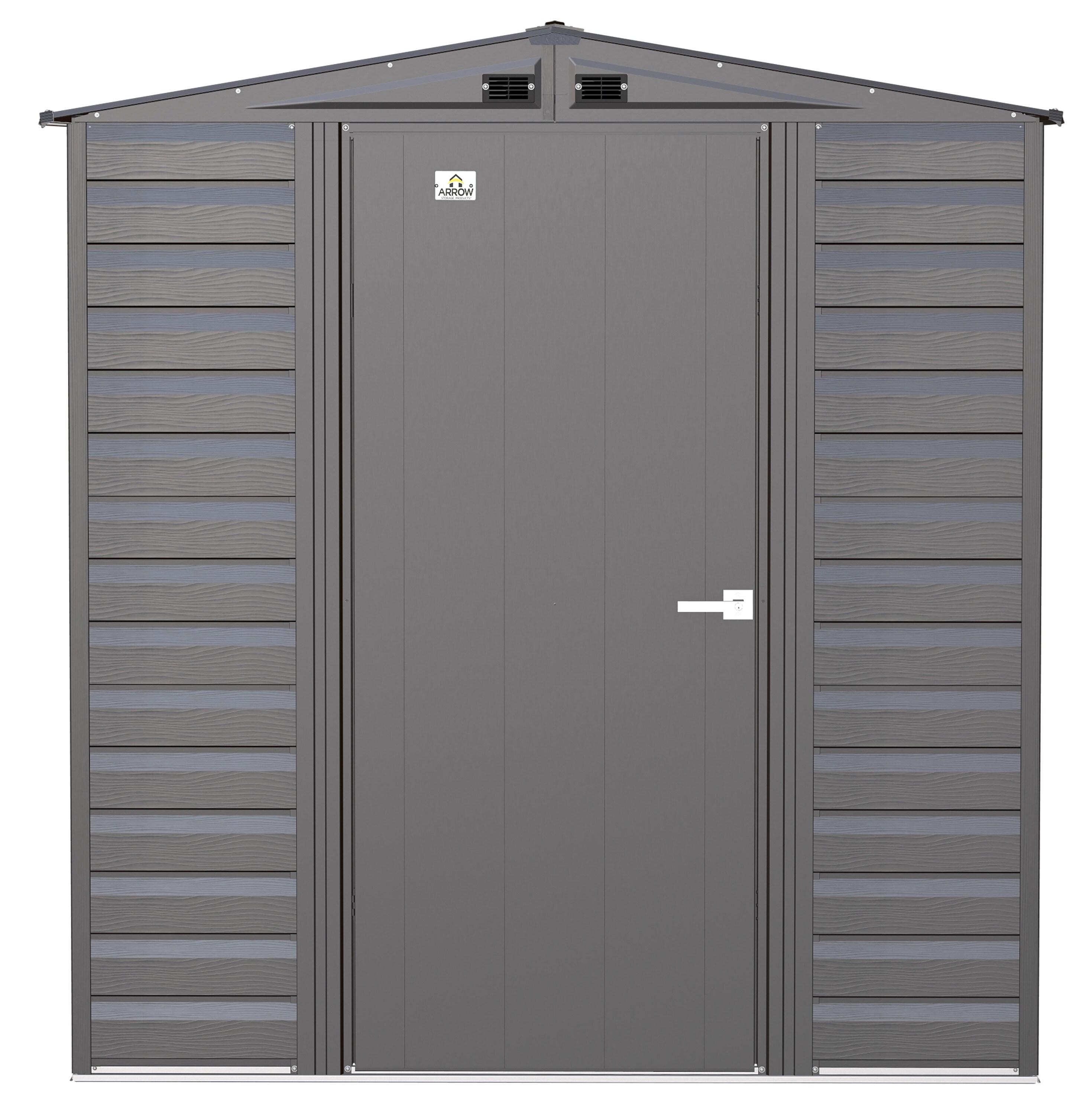 Arrow 6 ft. W x 7 ft. D Galvanized Steel	 Storage Shed
