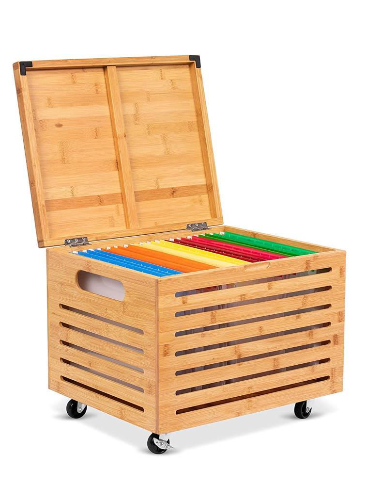 BirdRock Home Bamboo File Box