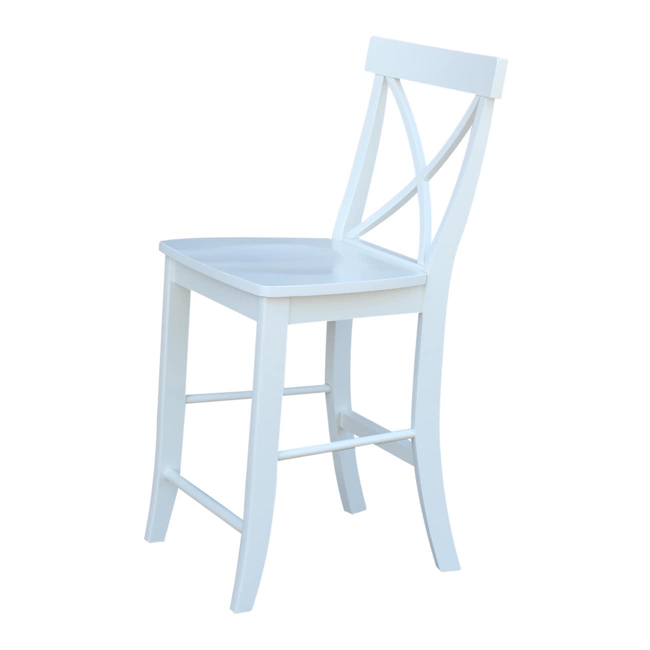 International Concepts X-Back Counter Height Stool - 24" Seat Height