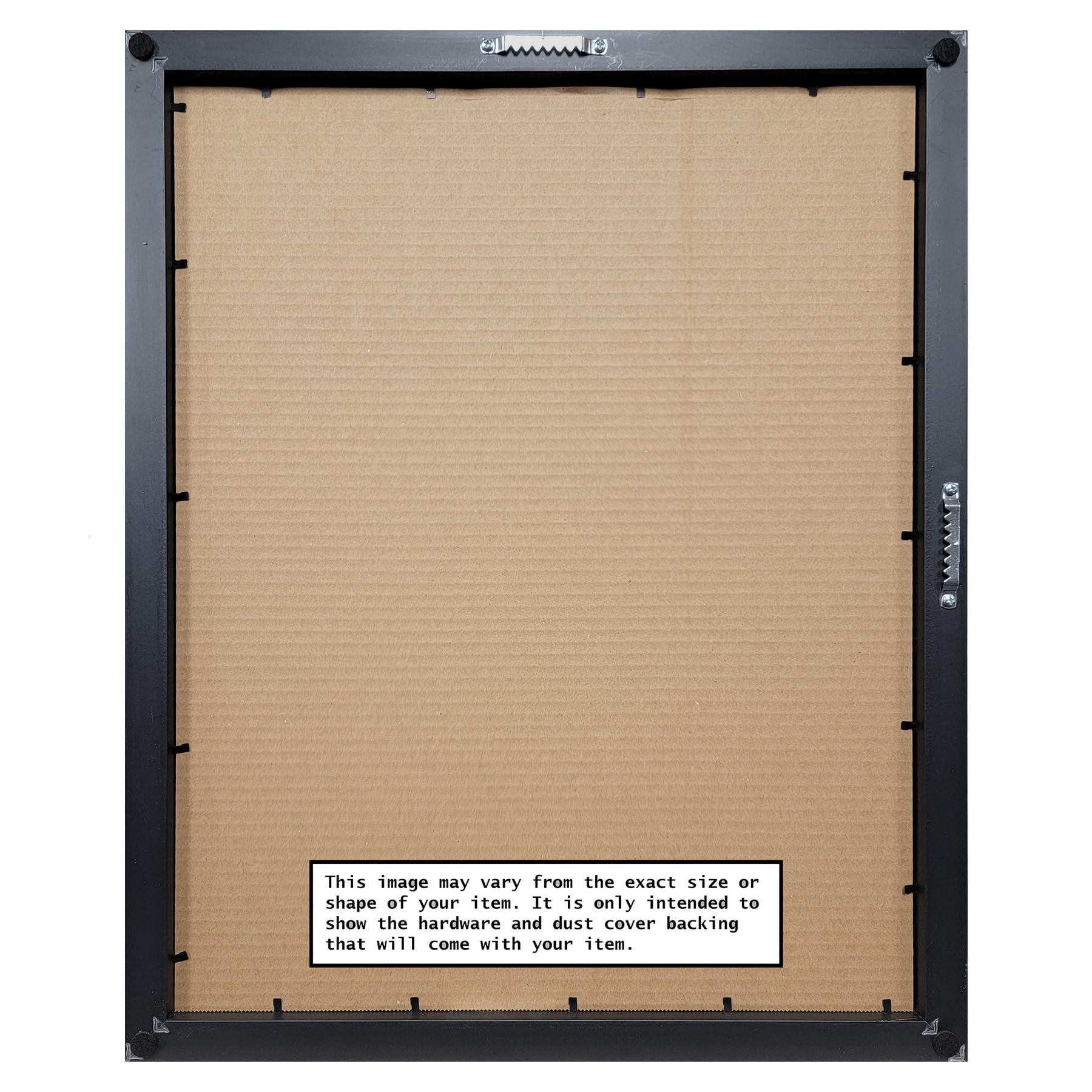 Amanti Art Basic Black Narrow Wood Picture Frame Opening Size 18x24 in.