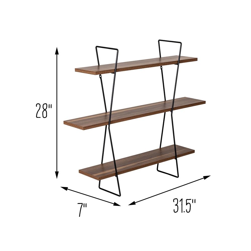 Honey-Can-Do 3 Tier Wall Shelf Metal