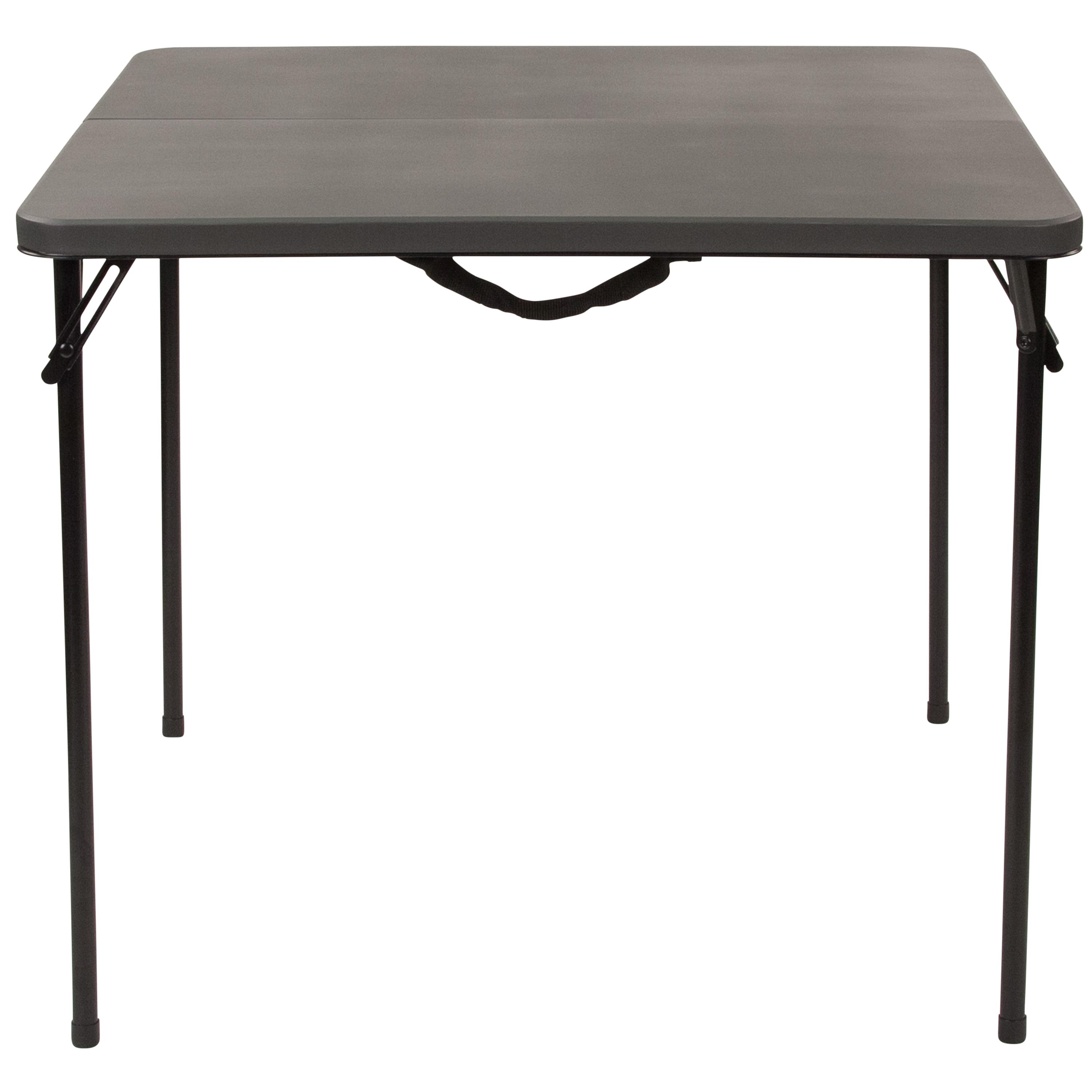 Noah 2.83' Square Plastic Folding Event Table with Carrying Handle by Flash Furniture
