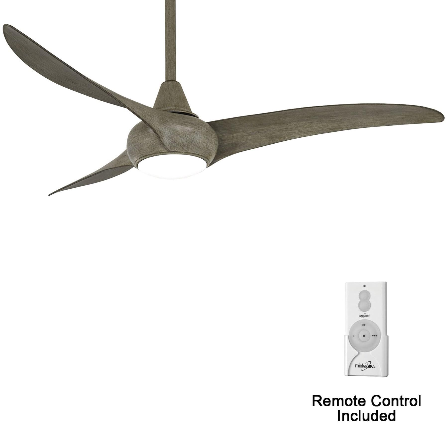 52" 3 - Blade LED Propeller Ceiling Fan with Remote Control and Light Kit Included