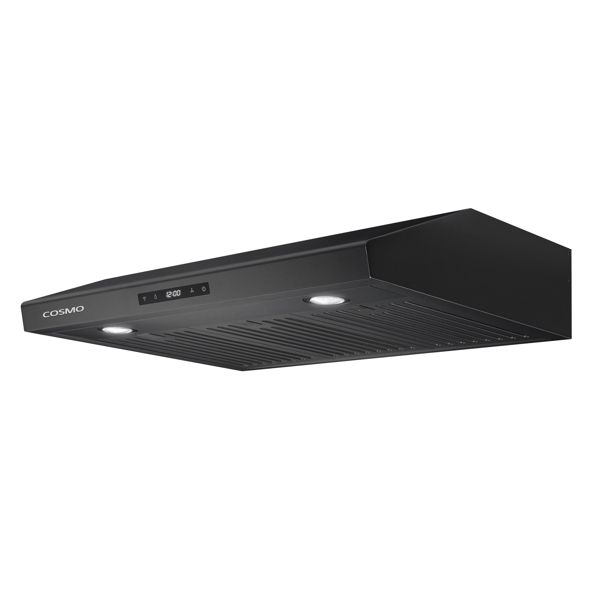 30 in. Under Cabinet Range Hood with Digital Touch Controls in Matte Black