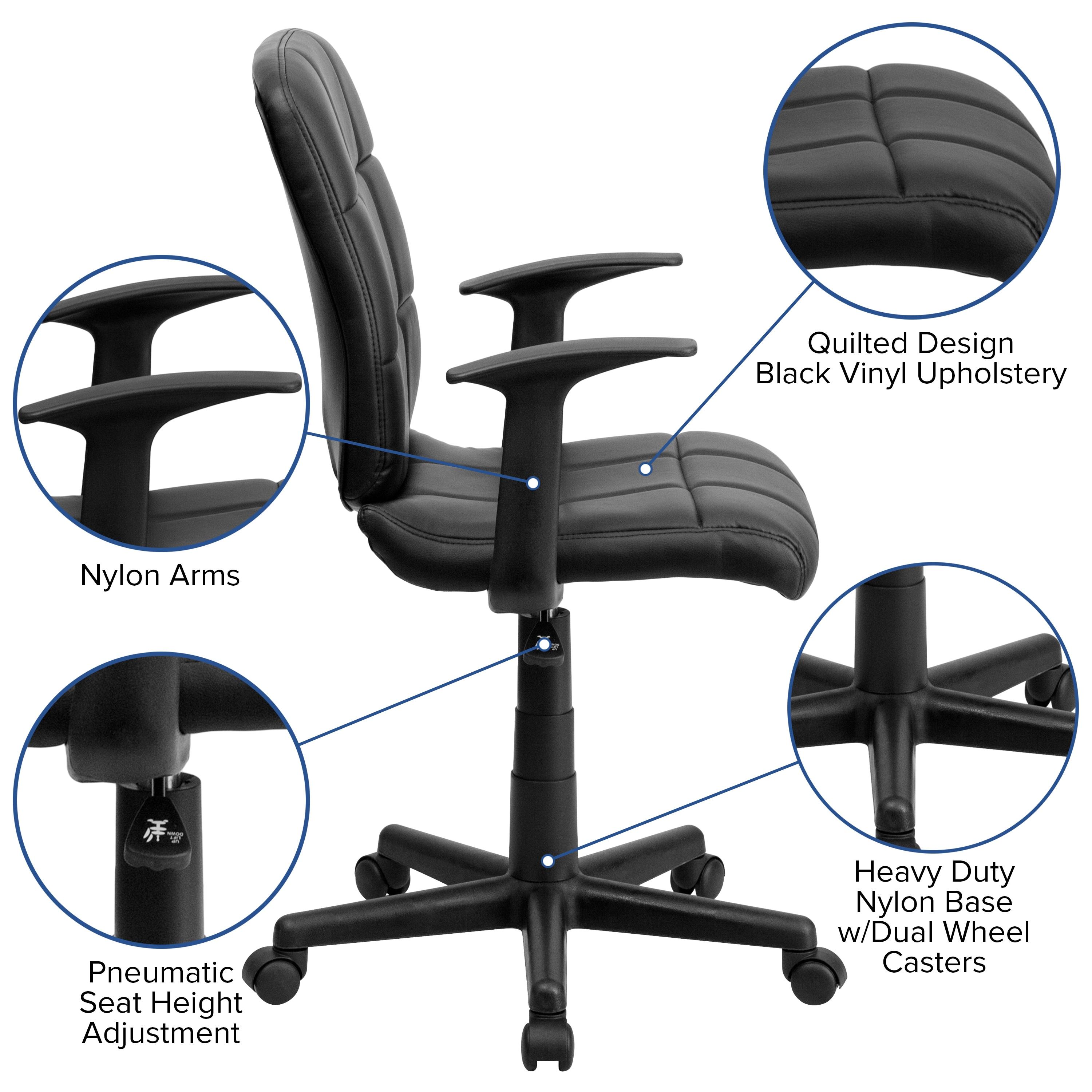 Bonavant Mid-Back Quilted Task Chair