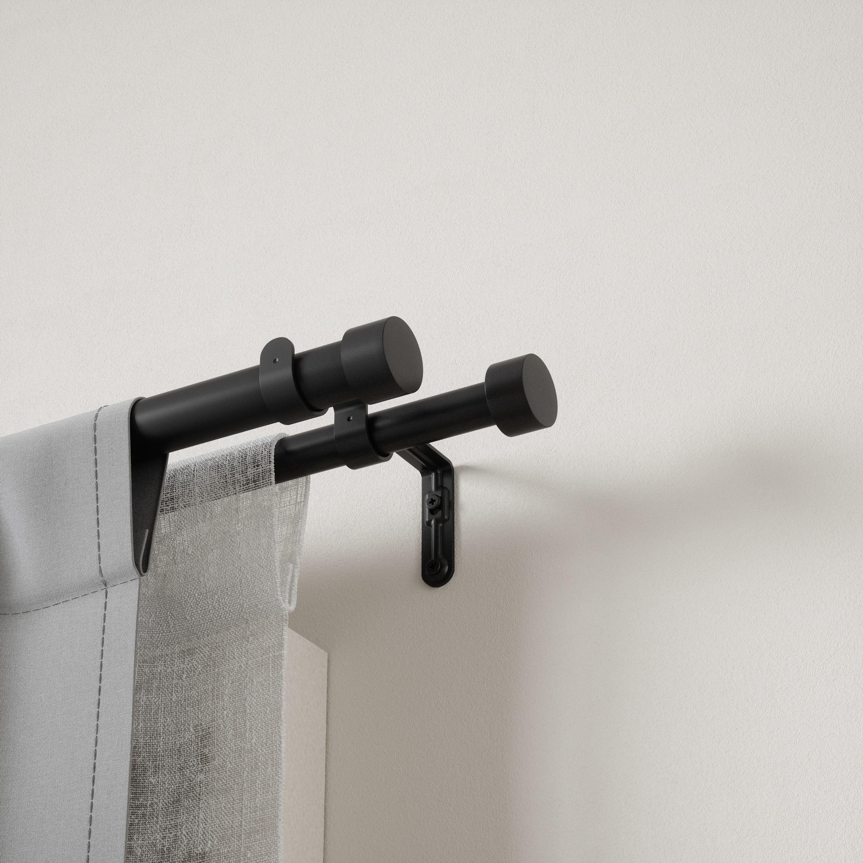 Cappa Drapery Solutions Double Curtain Rod