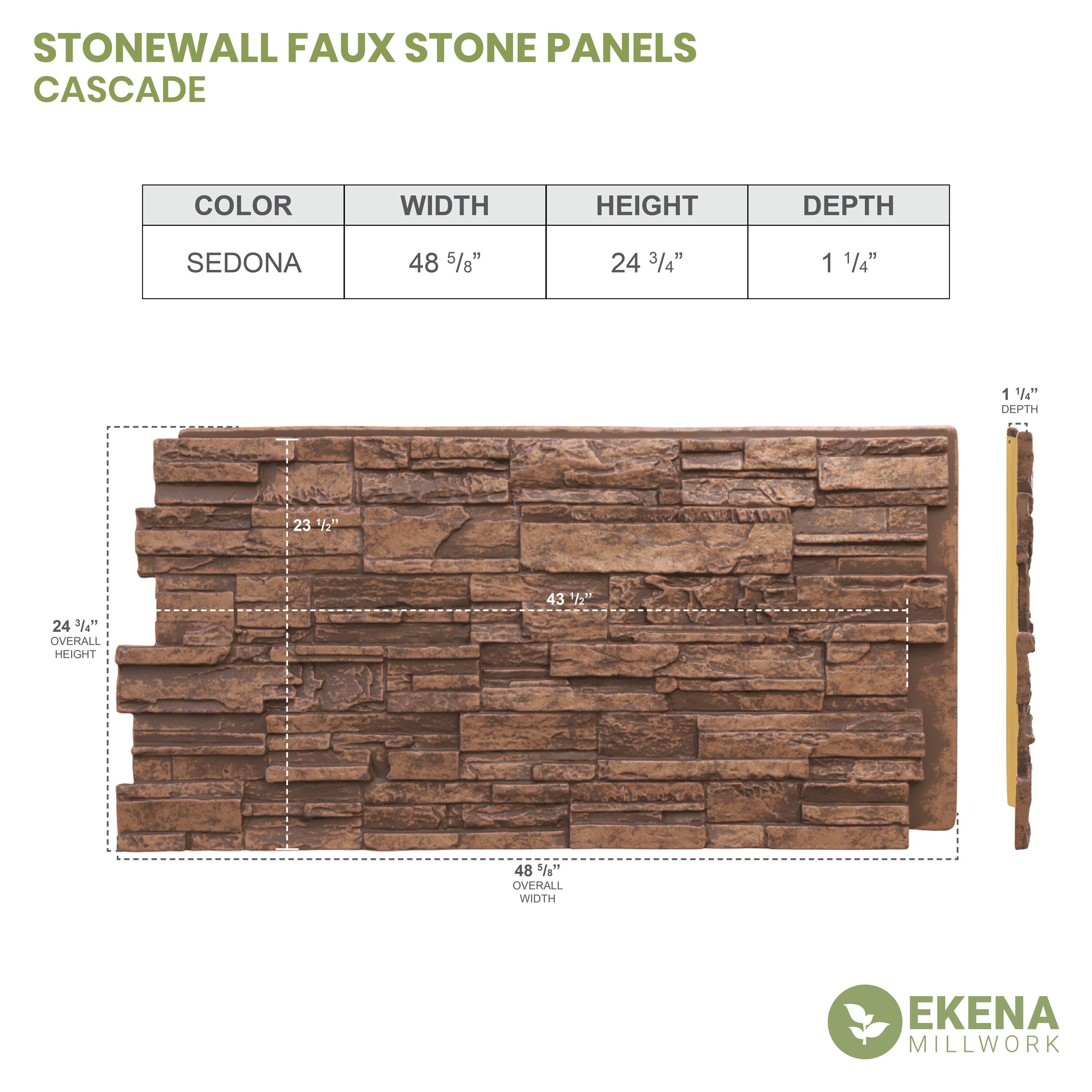 EverStone Cascade Faux Stone Panel