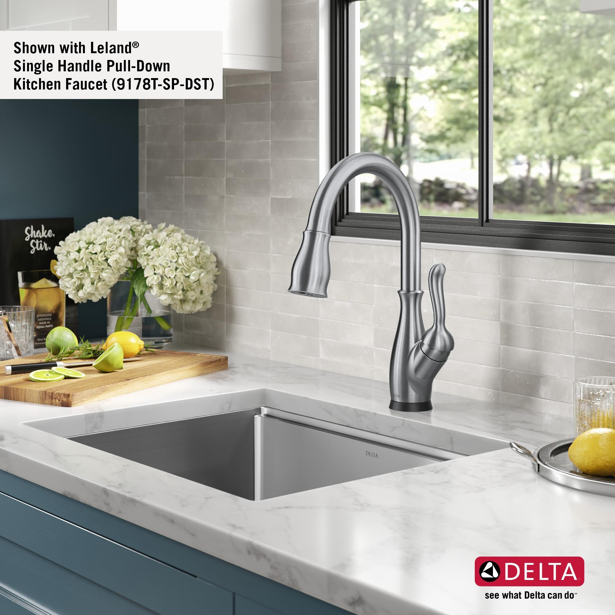 Delta Lorelai™ 23" L Workstation Kitchen Sink Undermount 16 Gauge Stainless Steel Single Bowl with WorkFlow™ Ledge