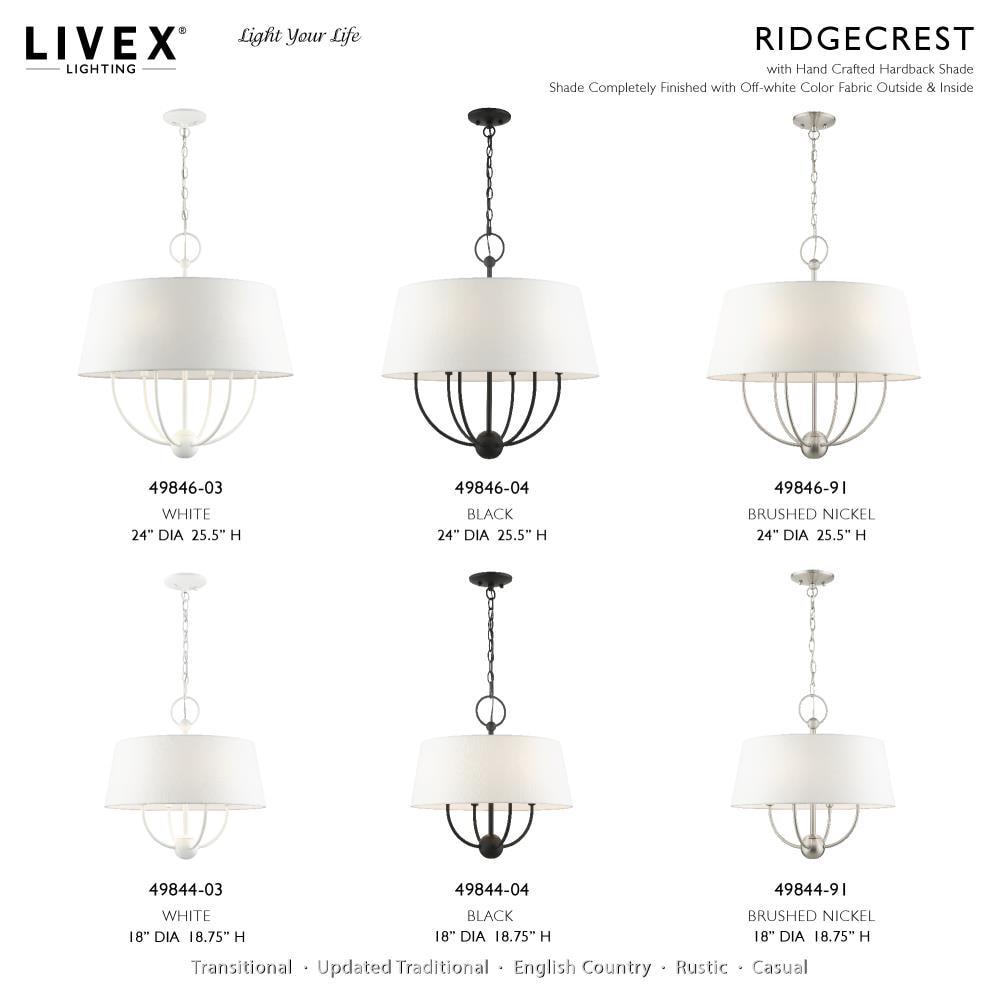 Livex Lighting Ridgecrest 6 - Light Pendant in  White