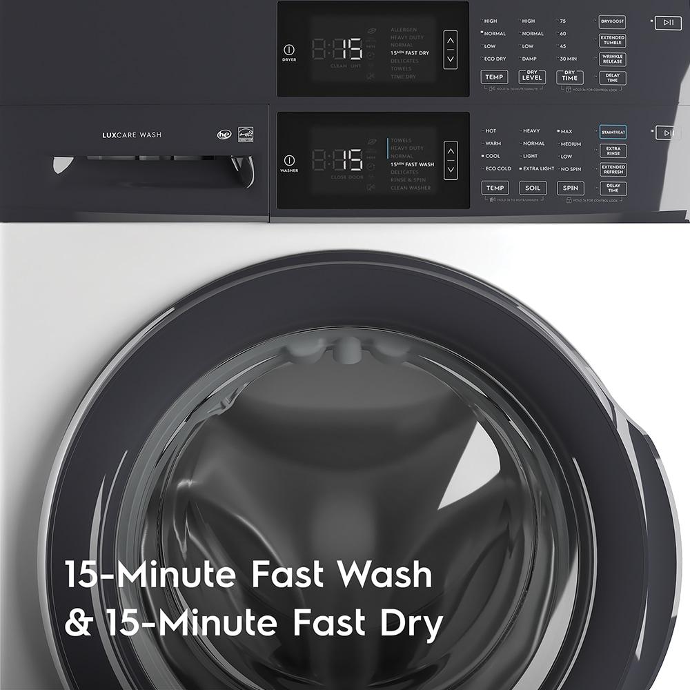 Electrolux Electrolux Washer & Dryer Set with Stackable 4.4 Cubic Feet Front Load Washer and 8 Cubic Feet Dryer with Stacking Kit ELTG7300AW