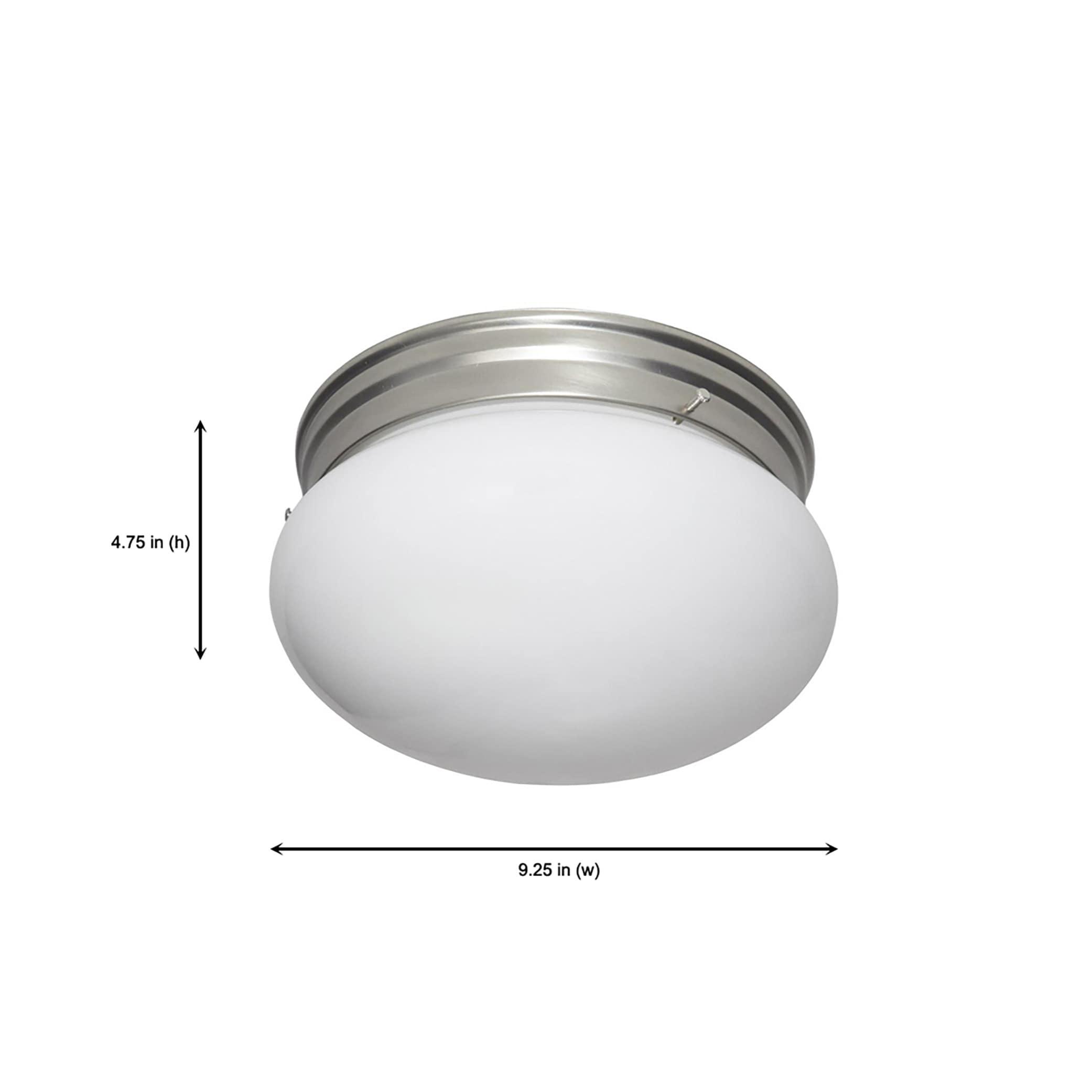 Designers Fountain 4732-PW Basic 9" Flushmount Pewter Finish Light Fixture