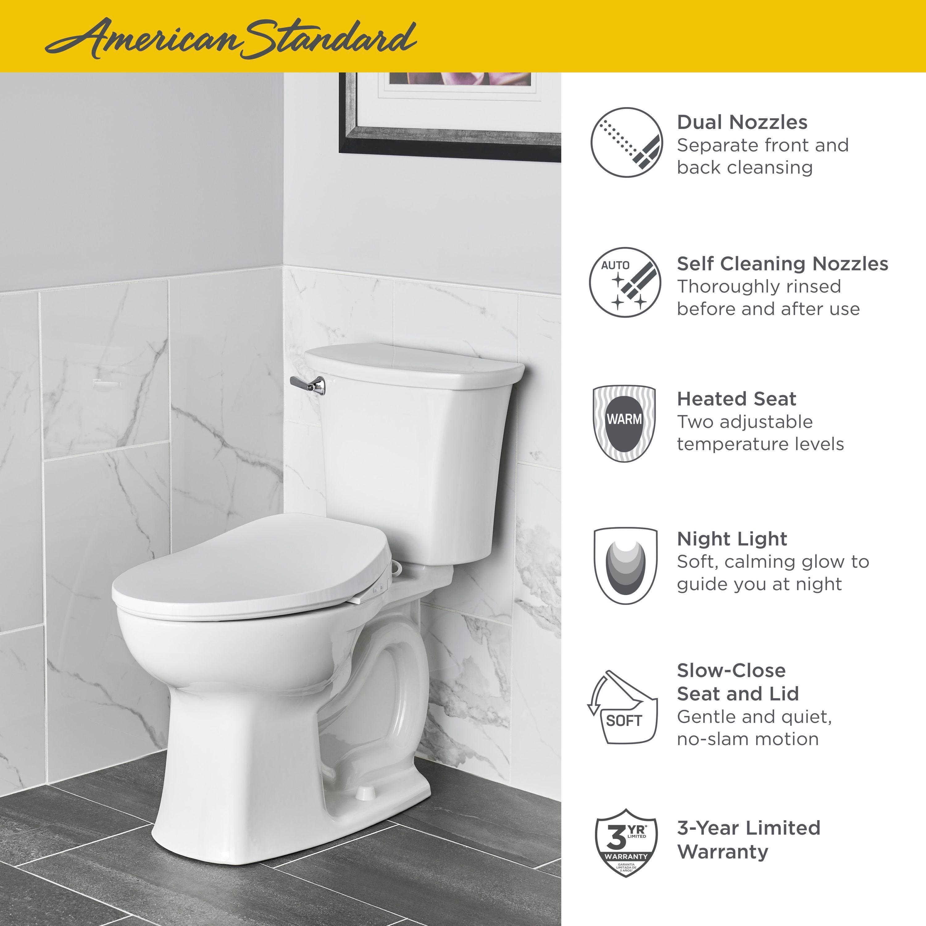 AquaWash 2.0 Manual SpaLet Elongated Toilet Seat Bidet