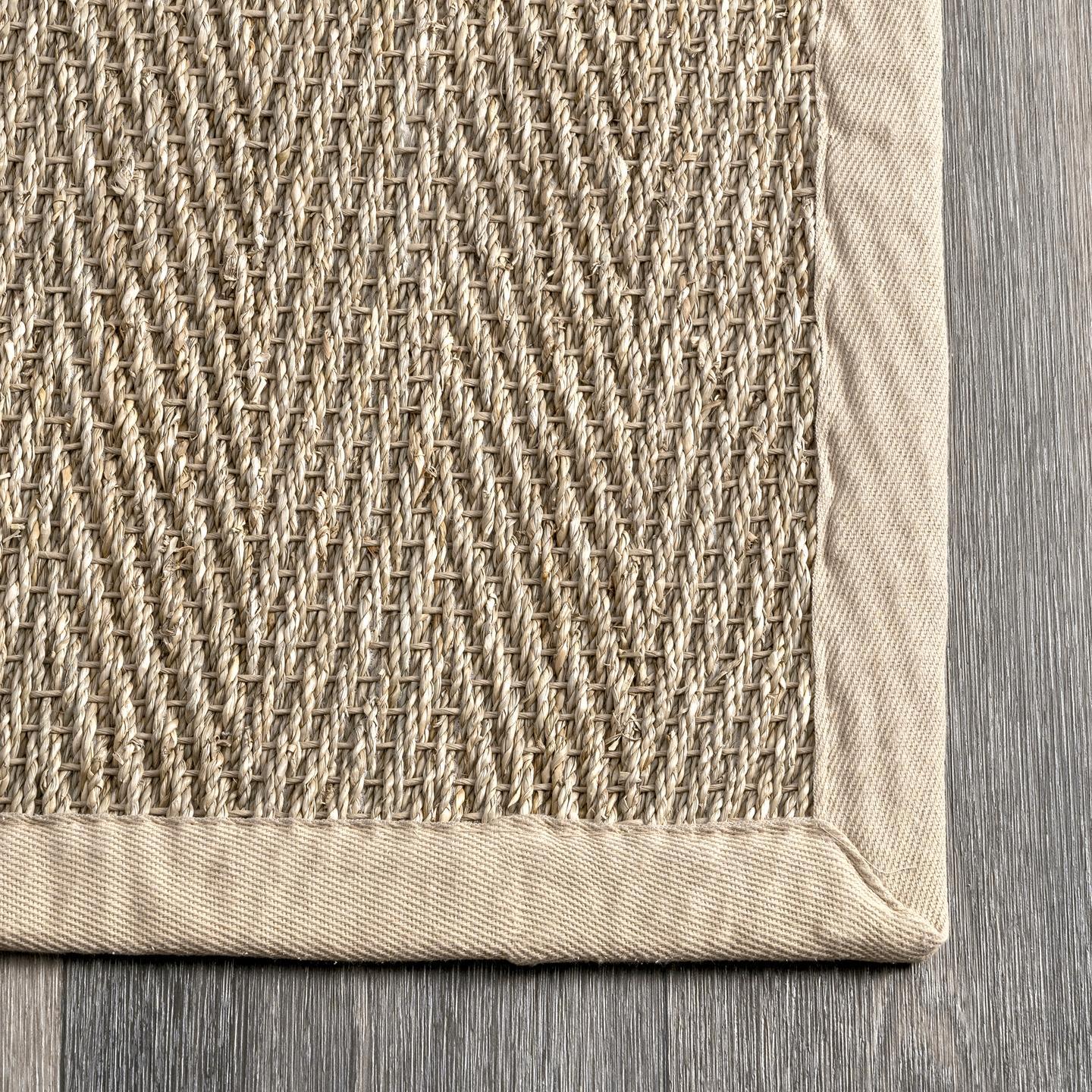 Nuloom Larnaca Seagrass Herringbone Indoor Area Rug, Oval 5' x 8'
