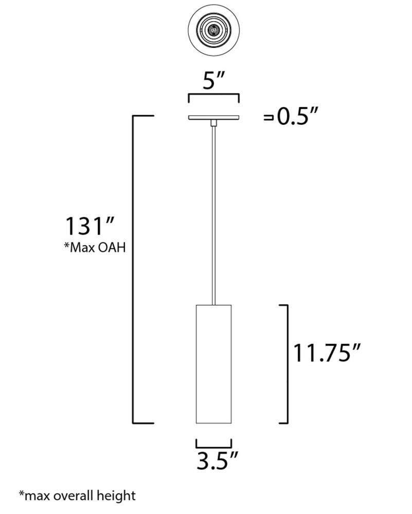ET2 Lighting Dwell 1 - Light Pendant in  White