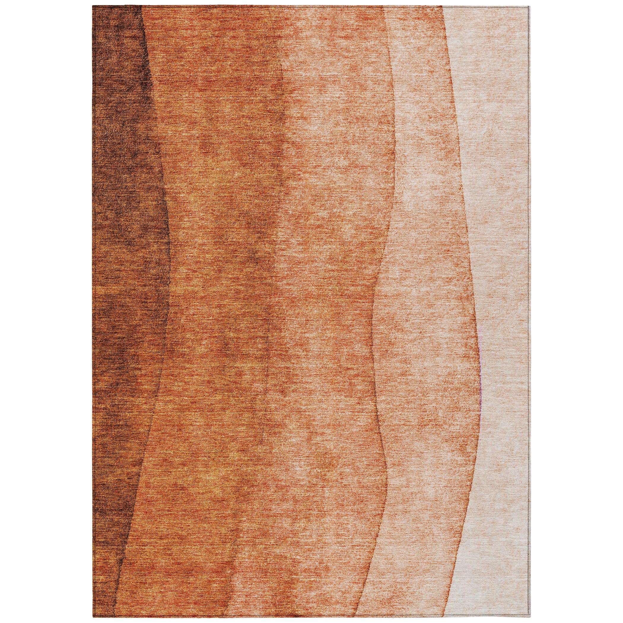 Addison Rugs Chantille Indoor/Outdoor Transitional Ombre Paprika Washable Rectangle Rug, 2'6" x 3'10"