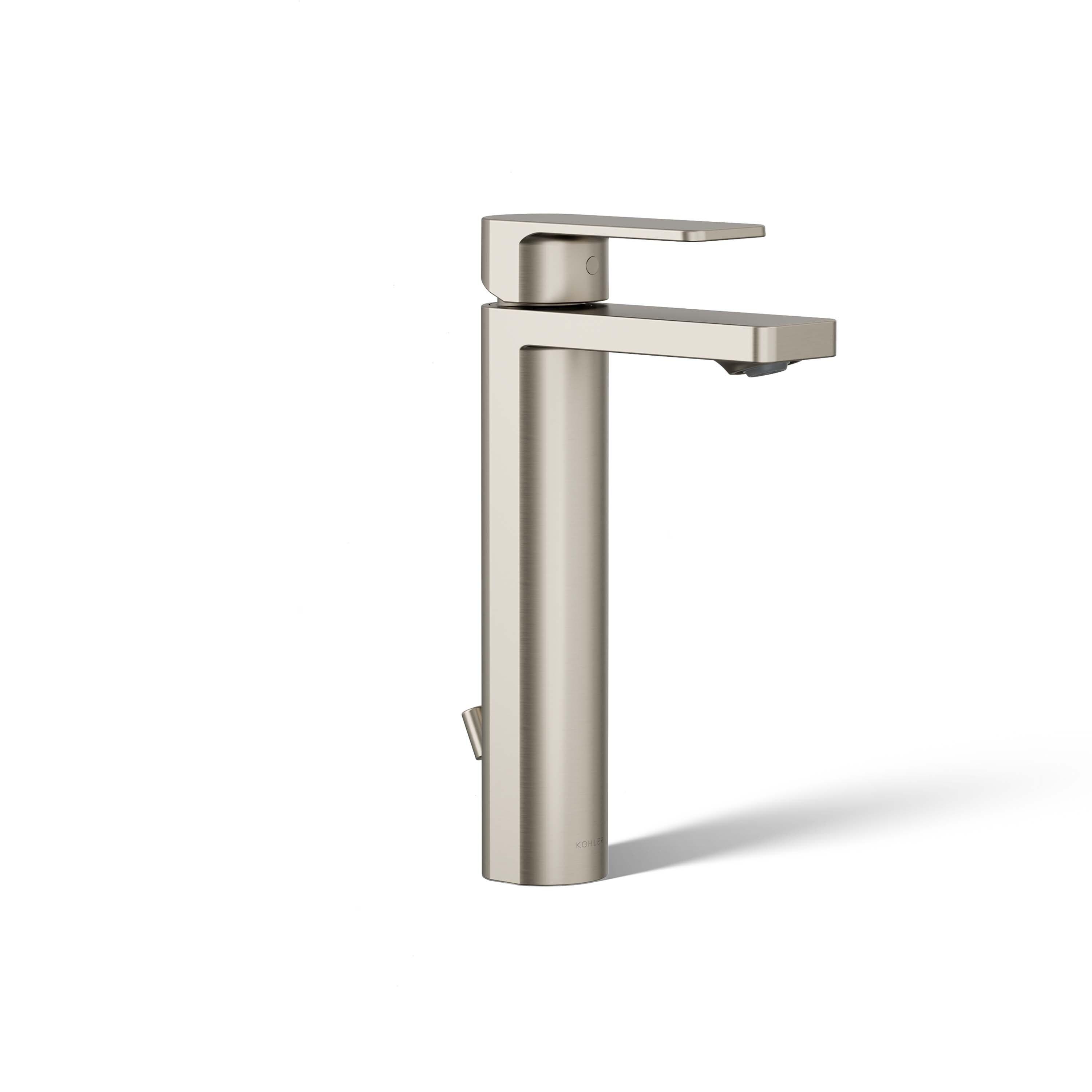 Parallel™ Tall Single-Handle Bathroom Sink Faucet, Single-Hole Faucet with Pop-Up Drain, 1.2 GPM