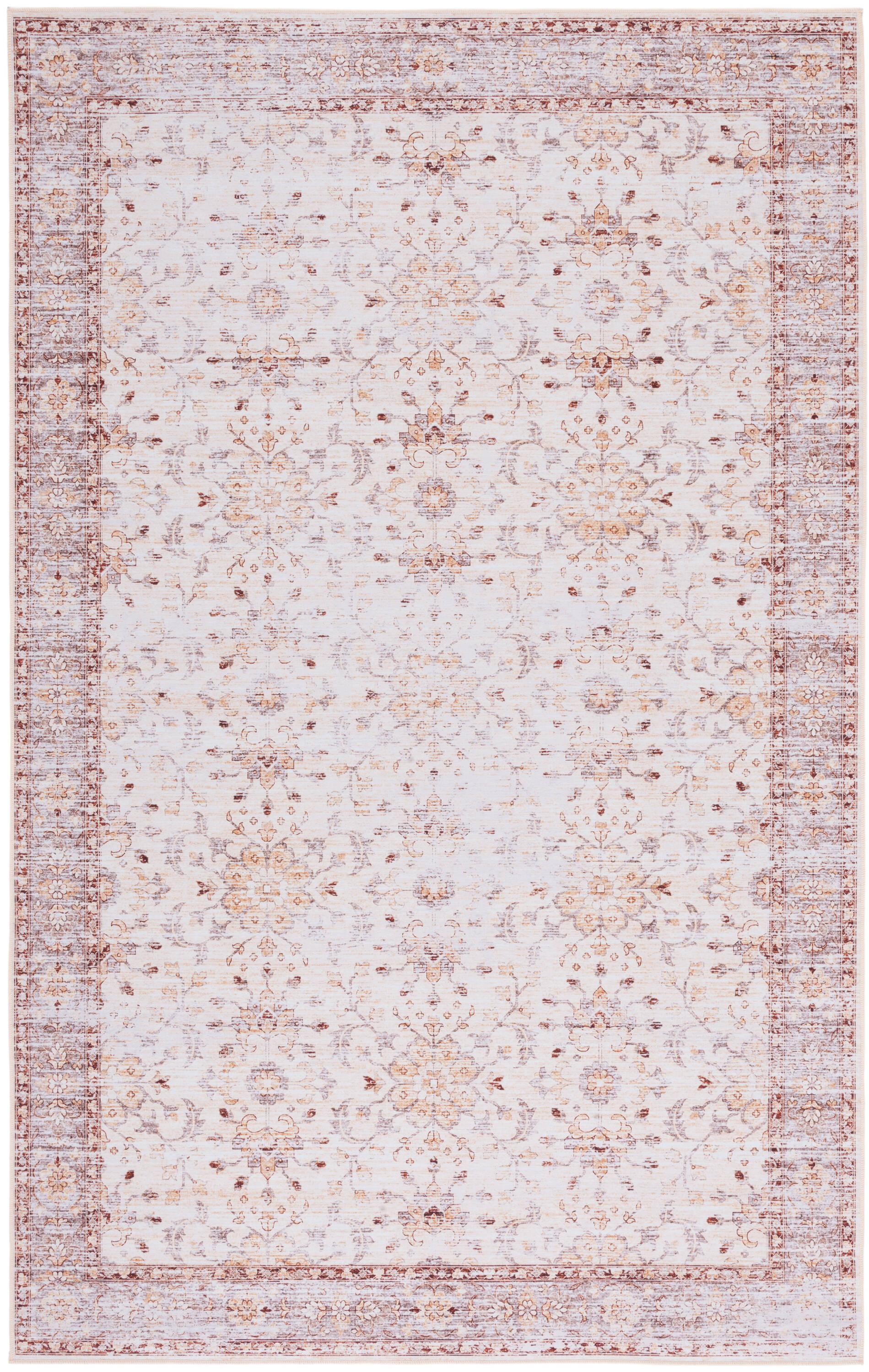Tucson TSN179 Power Loomed Machine Washable Area Rug - Beige/Gold - 8'x10' - Safavieh.