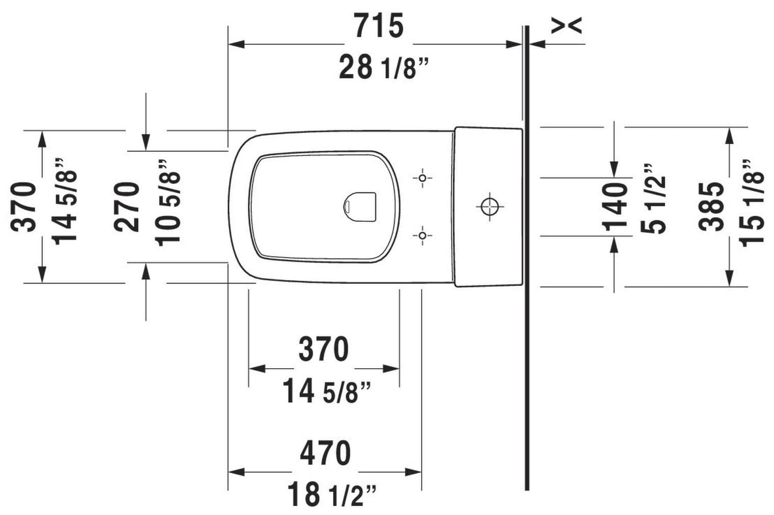 DuraStyle Dual Flush Elongated One-Piece Toilet (Seat Not Included)