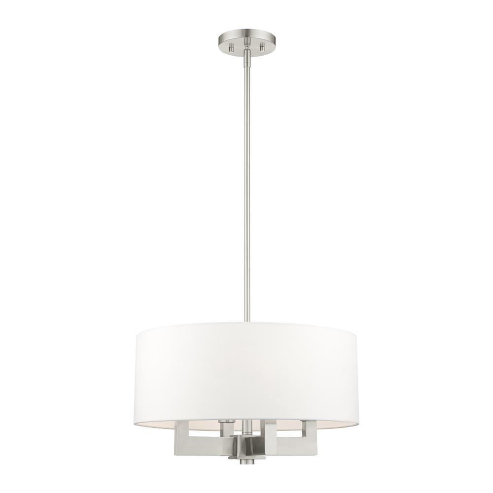 Livex Lighting Cresthaven 4 - Light Chandelier in  Brushed Nickel