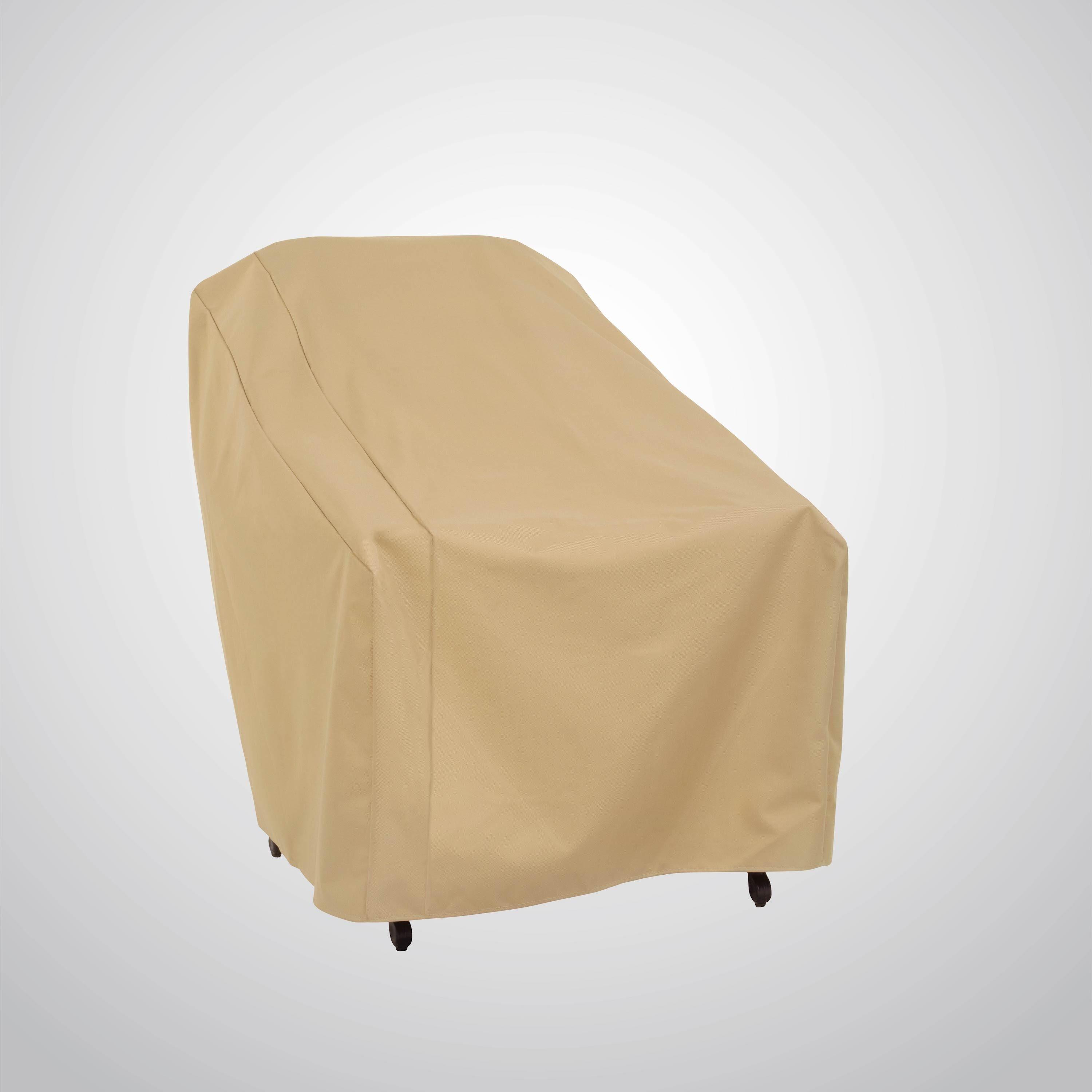 Modern Leisure Basics Patio Chair Cover, 33"L X 34"W X 31"H, Khaki